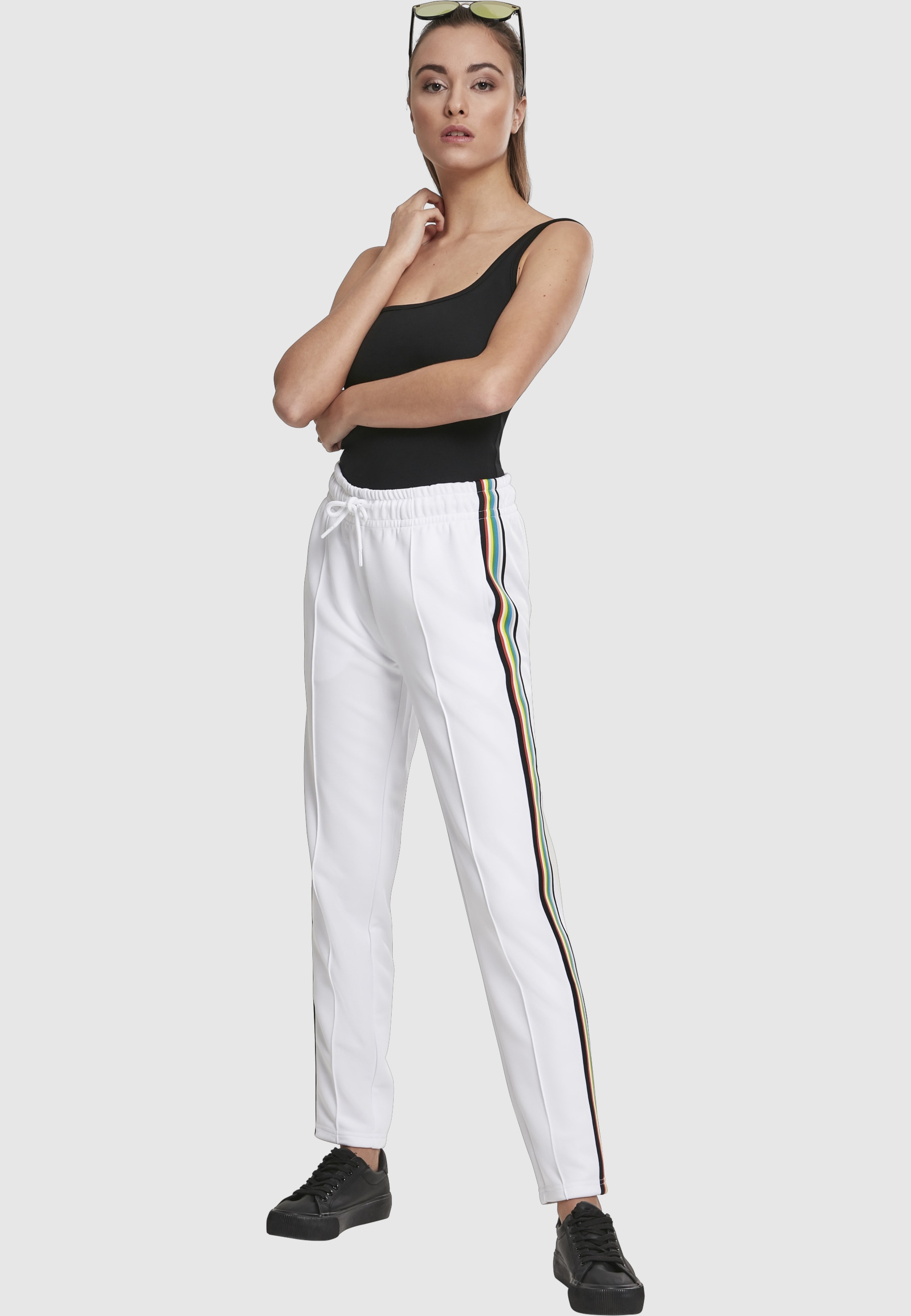 URBAN CLASSICS Tanktop »Urban Classics Damen Ladies Wide Neck Top« 1 Stk.