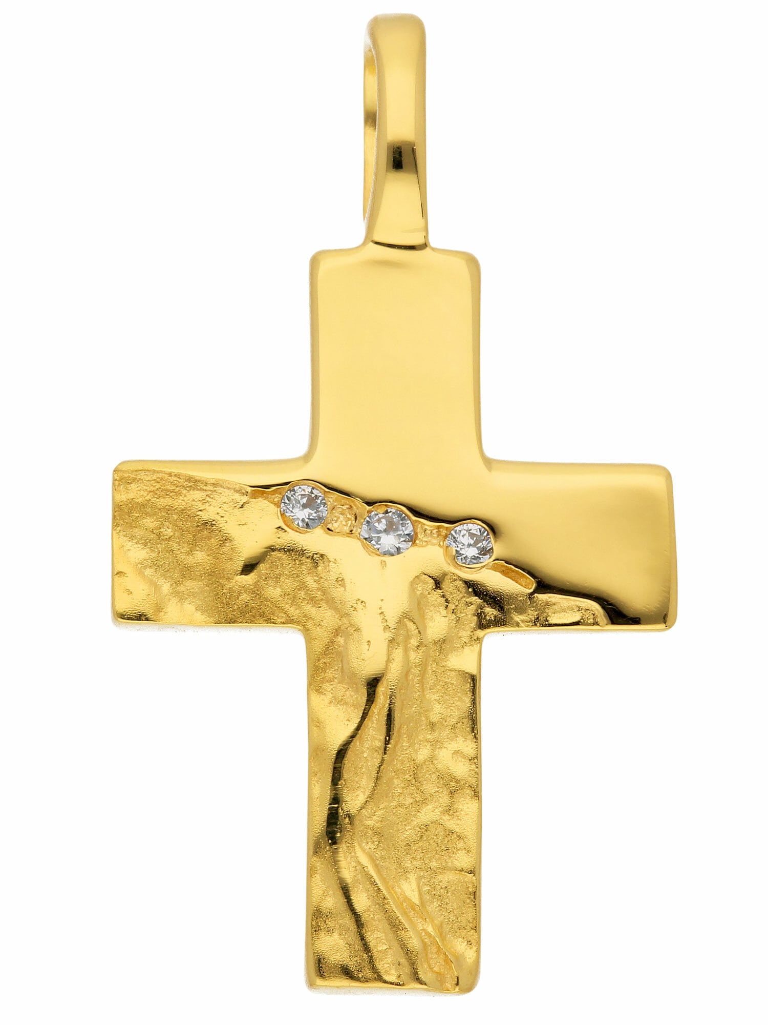 Elegant und exquisit Adelia´s Kettenanhänger »333 Gold Kreuz Anhänger Damen & BAUR Goldschmuck mit für kaufen Zirkonia Zirkonia«, online Herren mit 