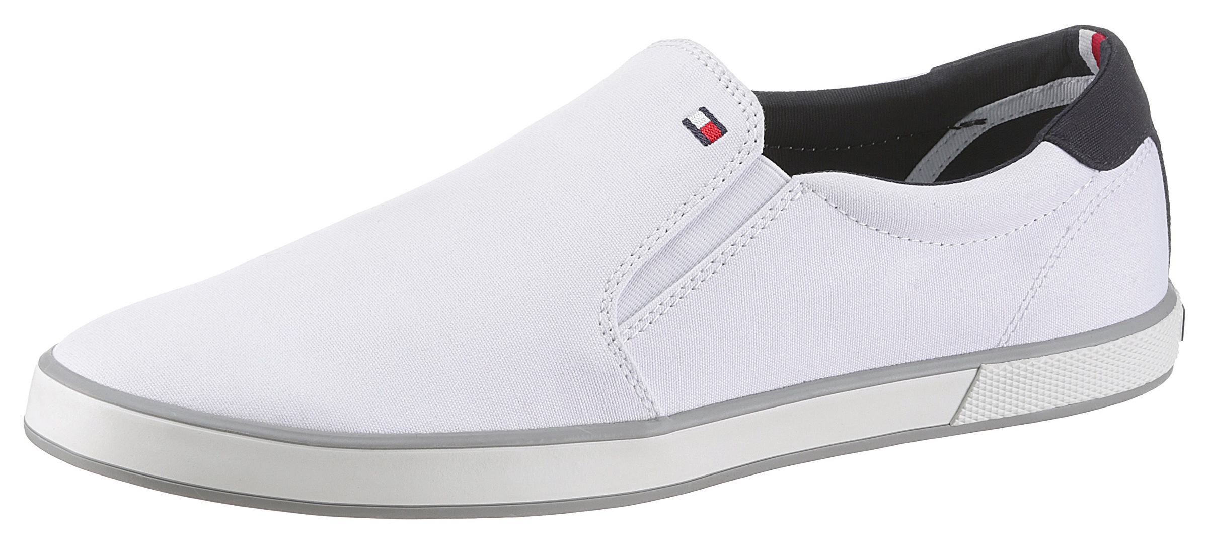 Tommy Hilfiger "ICONIC SLIP ON SNEAKER" Slipper, Freizeitschuh, Halbschuh mit seitlichen Stretcheinsätzen