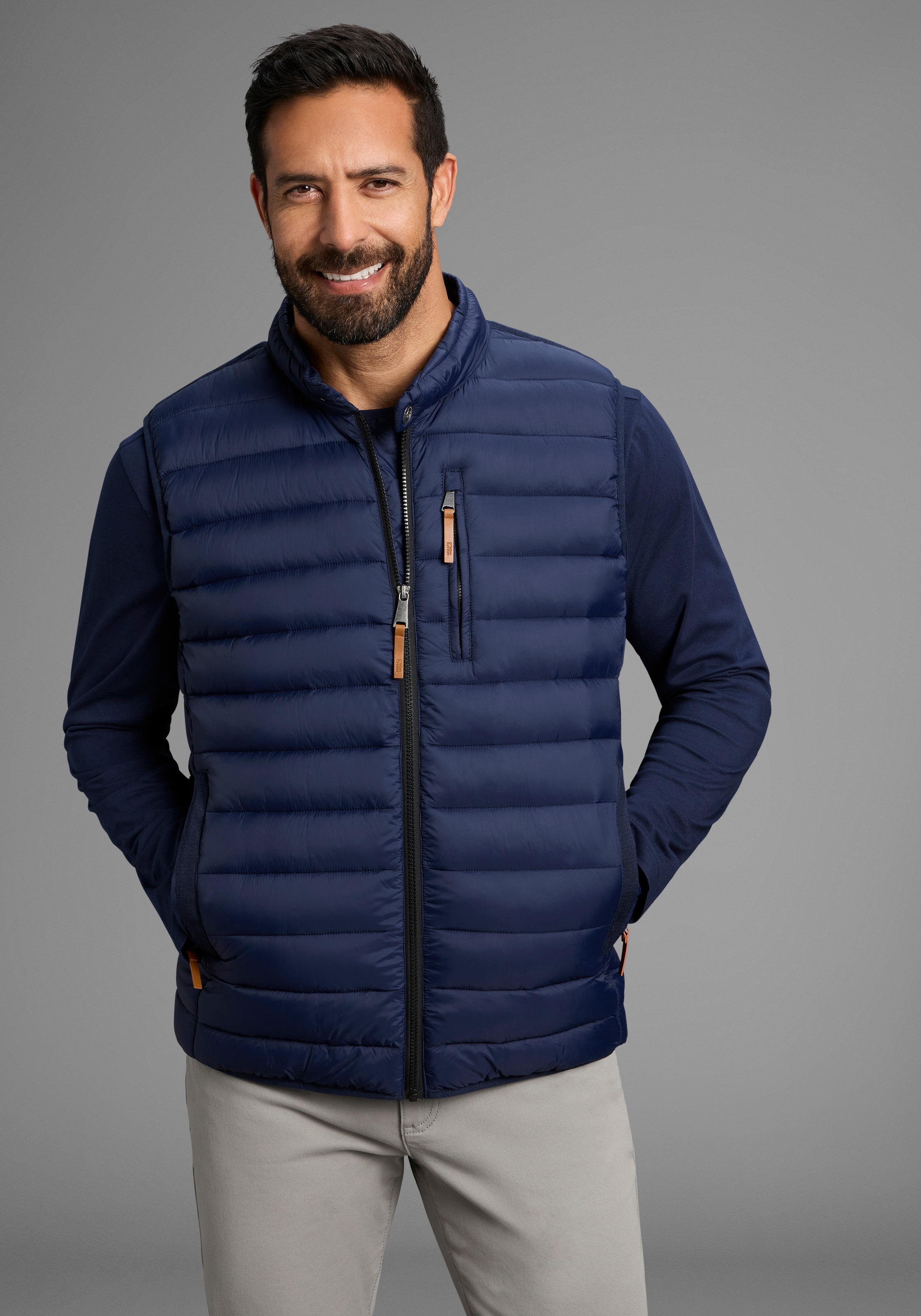 Mans World Steppweste, mit Sehkragen, ideal für den Übergang günstig online kaufen