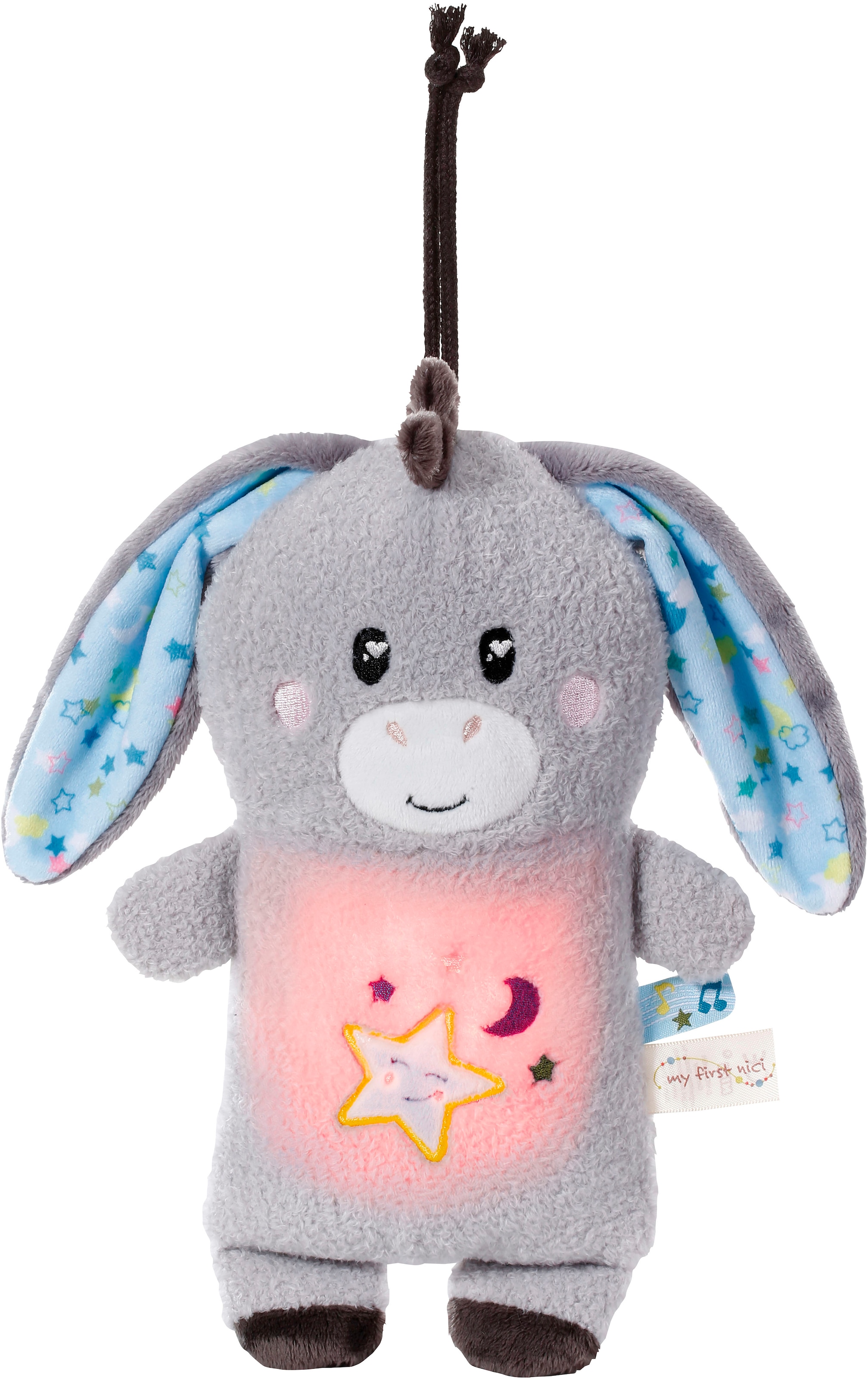 Nici Kuscheltier »My First NICI, Esel Littledoo 25 cm«, Baby Einschlafhilfe; mit Licht und Sound