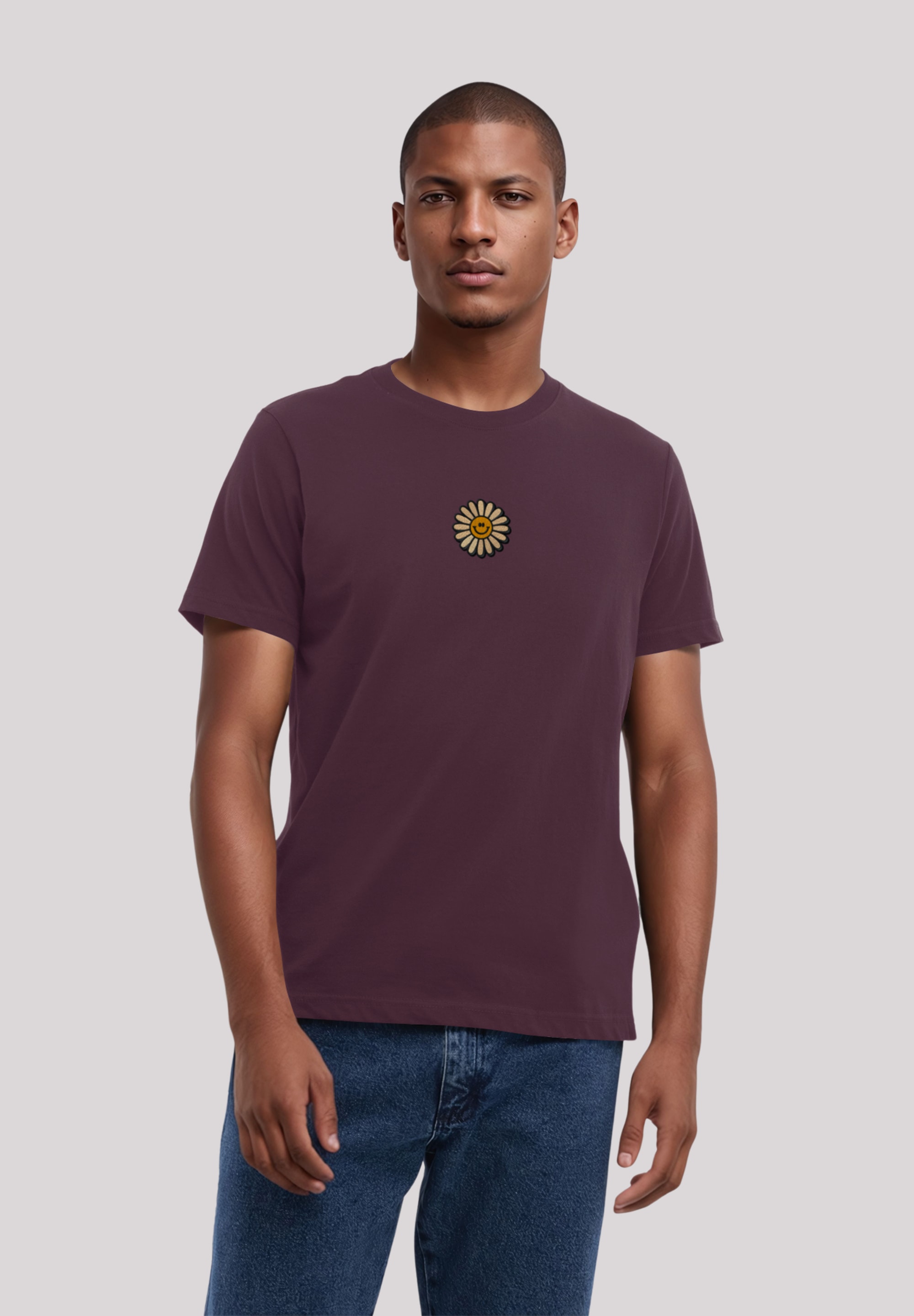 F4NT4STIC T-Shirt "Happy Flower Bestickt", Premium Qualität günstig online kaufen