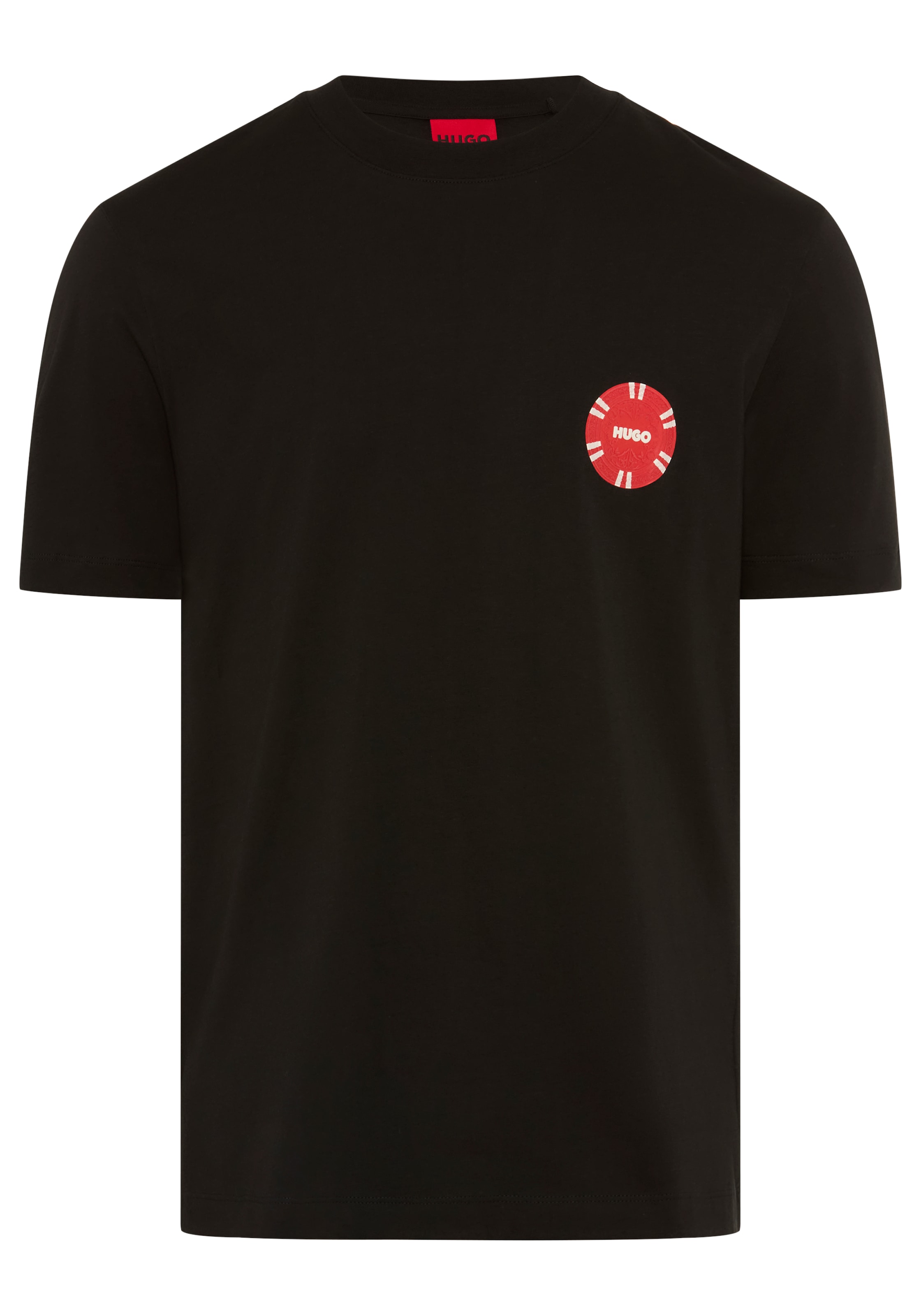 HUGO T-Shirt »Datril« Rundhalsausschnitt, Regular Fit, Baumwoll-Jersey
