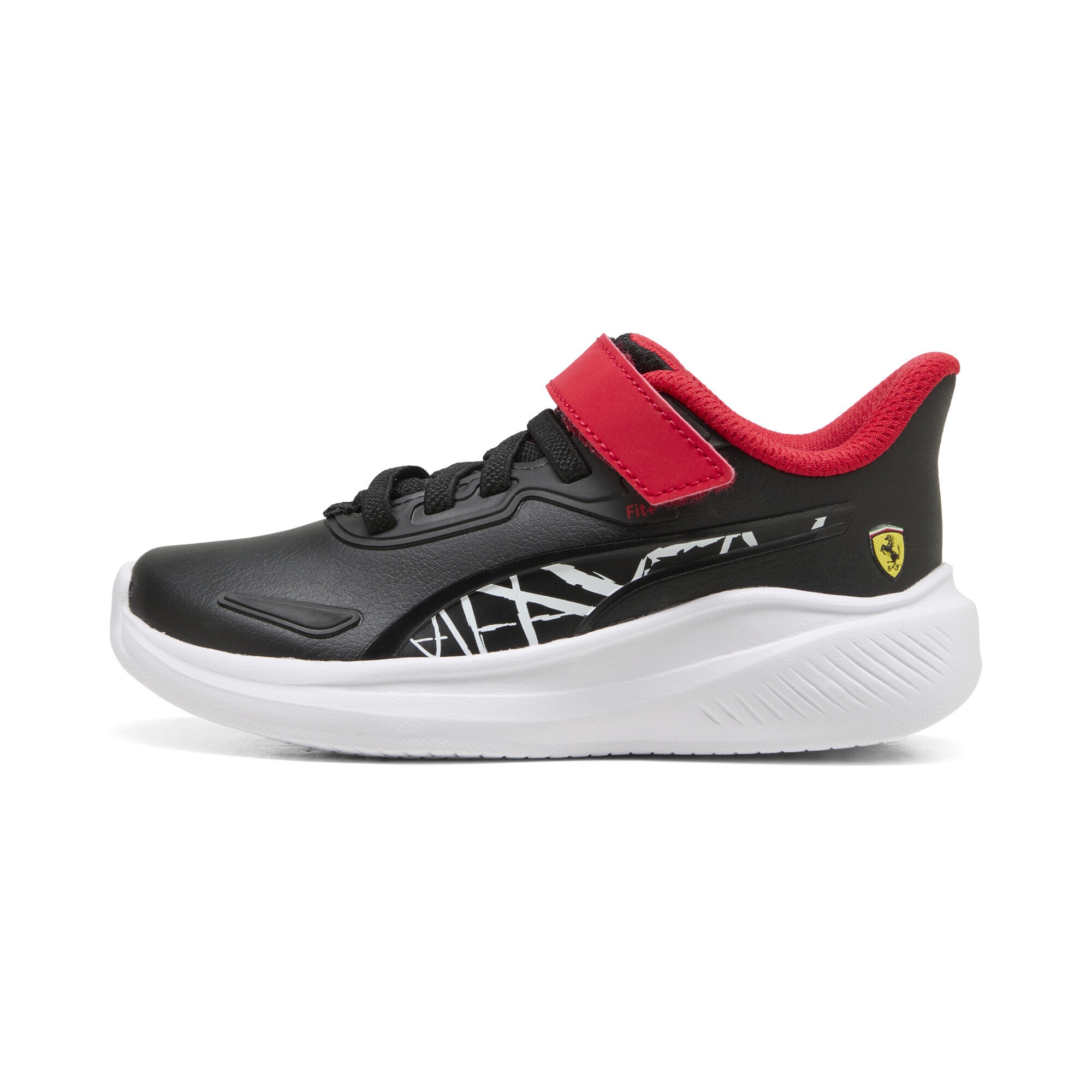 Sneaker PUMA "Scuderia Ferrari Skyrocket Sneakers Kinder", Kinder, Gr. 35, schwarz, weiß, Obermaterial: Synthetik, Textil; Futter: Textil; Innensohle: Textil; Laufsohle: Synthetik, Schuhe Sneaker 2