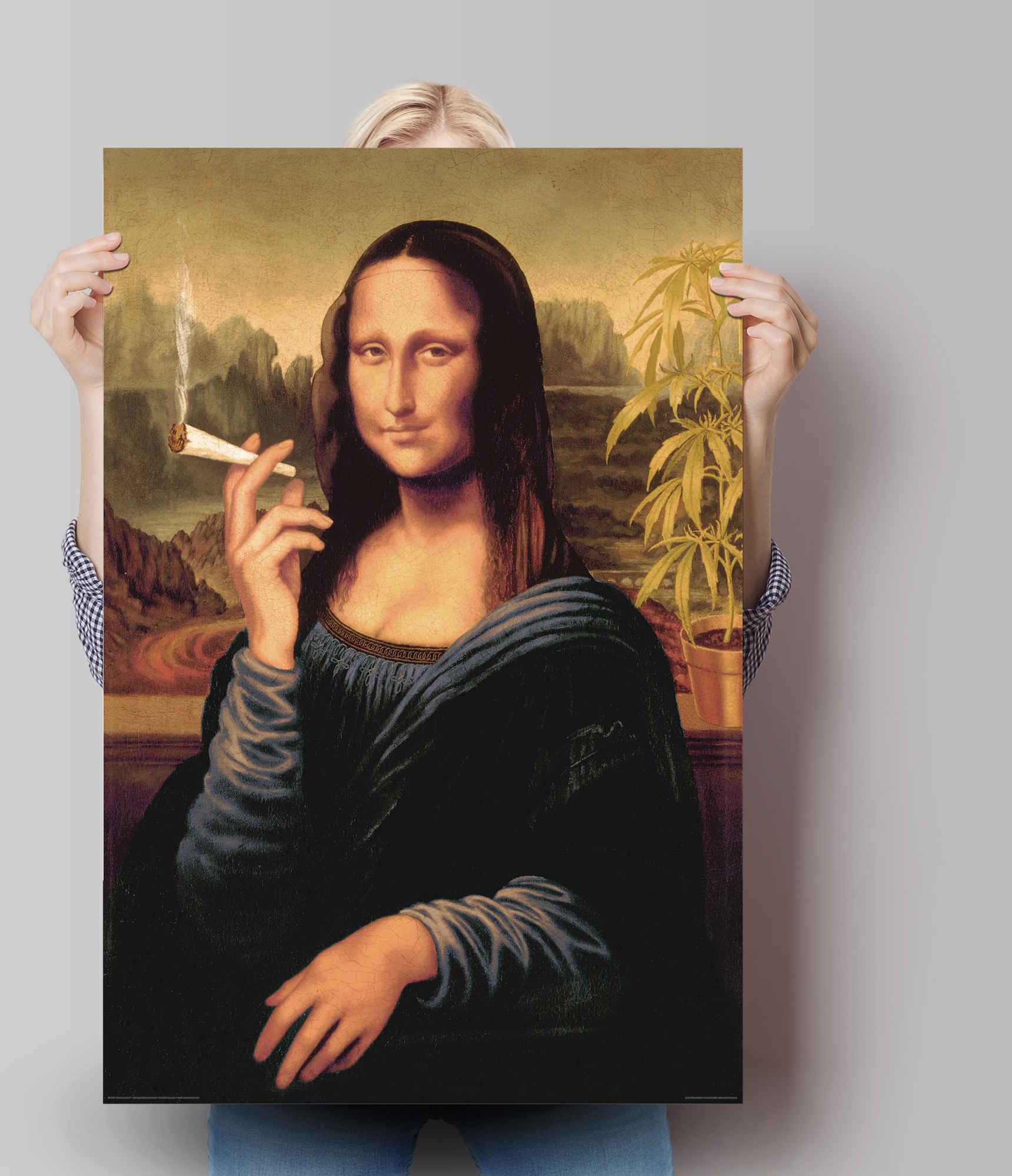 Reinders Poster "Poster Mona Lisa joint" Menschen 1 Stk. tlg. günstig online kaufen