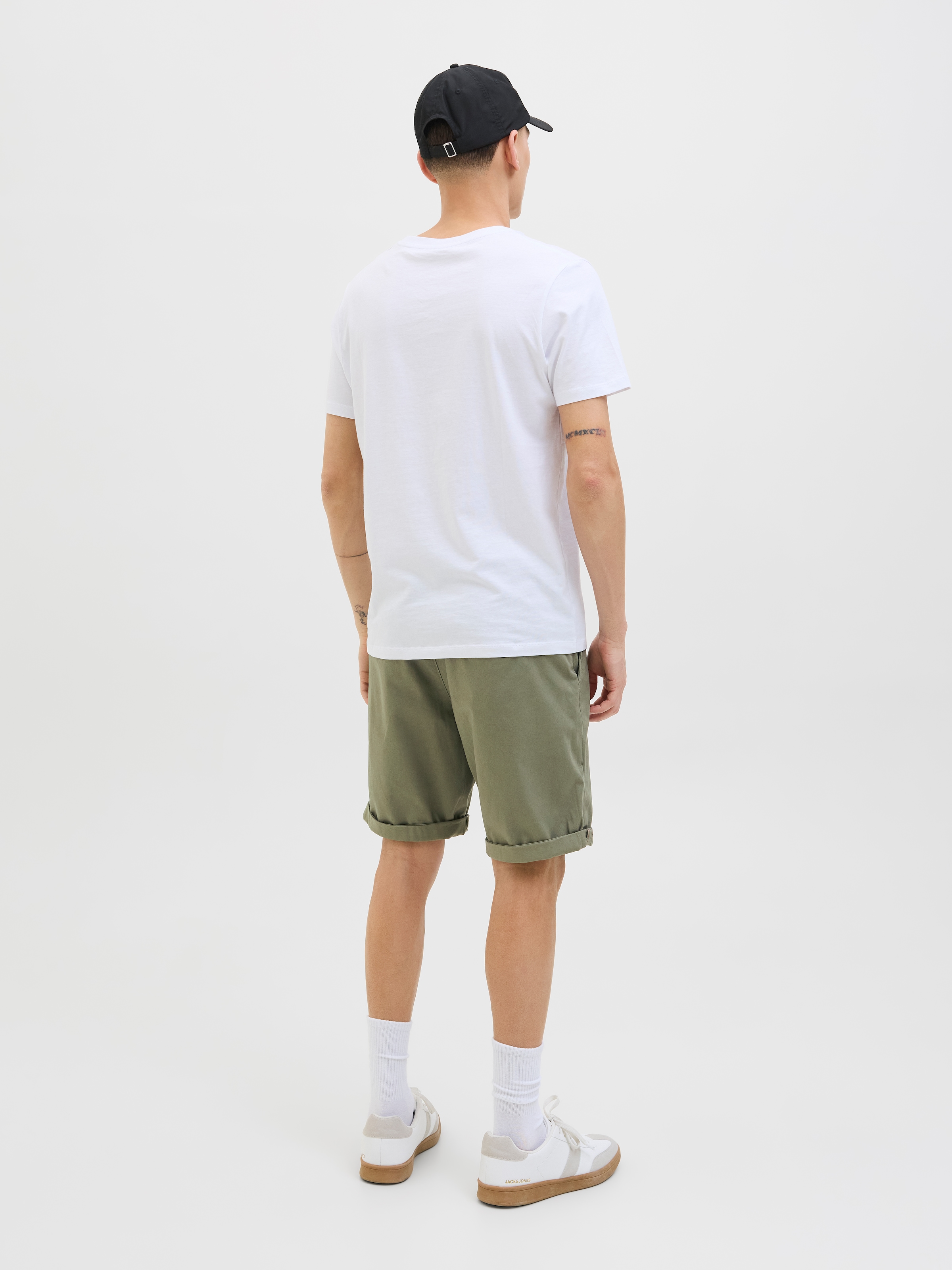 Jack & Jones Chinoshorts »JPSTBOWIE JJSHORTS S«, mit Aufschlag