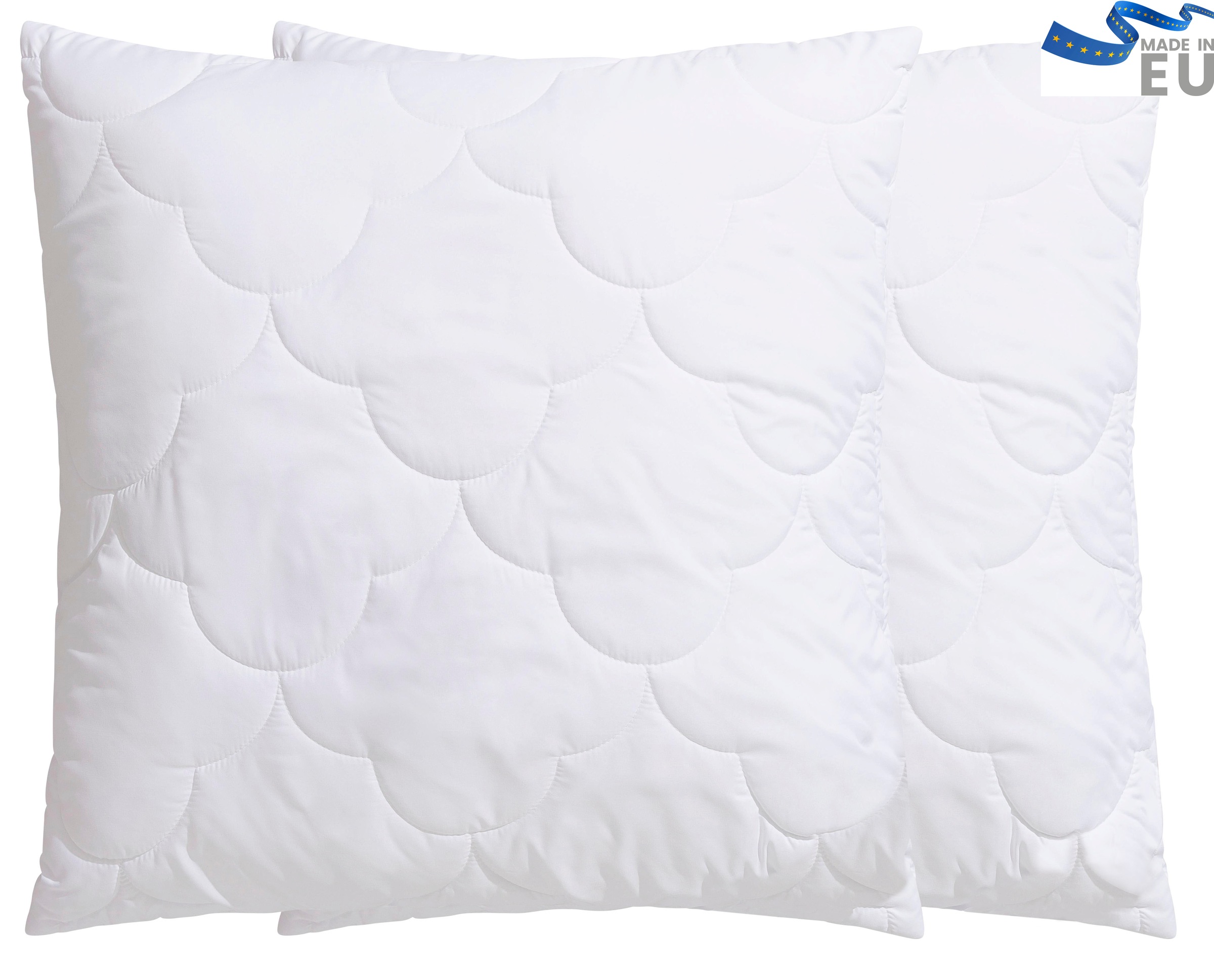 my home Microfaserkissen "Mondschein, Kopfkissen 40x80 cm, 80x80 cm und wei günstig online kaufen