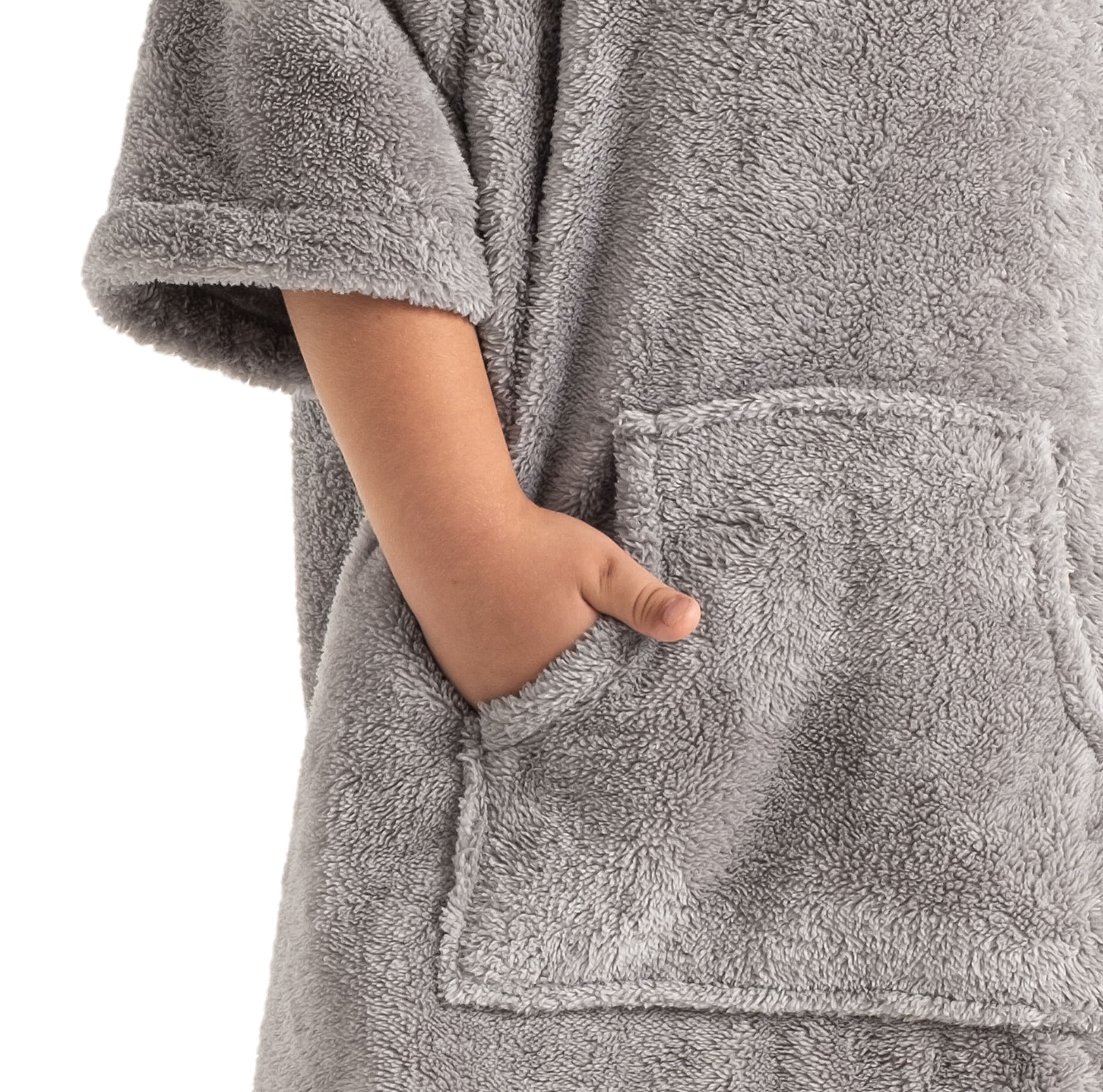 my home Badeponcho »Lillou, für Kinder, ideal für Urlaub oder im Schwimmbad«, (1 St.), weich und kuschelig, Fleece, plüsch, Surfponcho