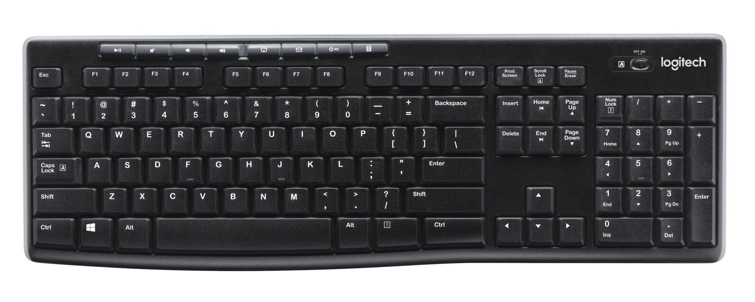 Logitech Tastatur »Wireless Pianinas K270«