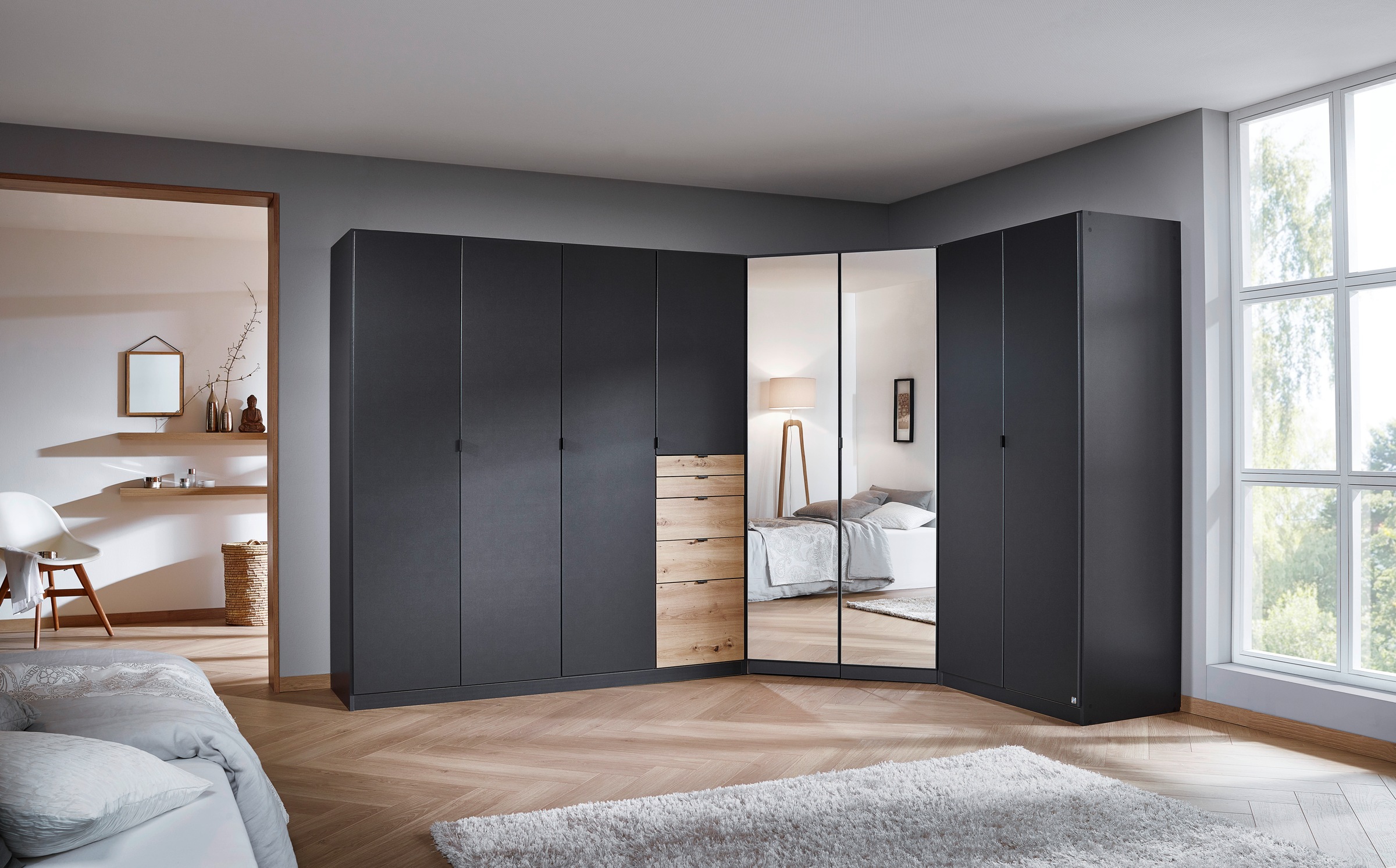 rauch Schrank-Set "Kleiderschrank Schrank Garderobe Wäscheschrank Ankleide günstig online kaufen