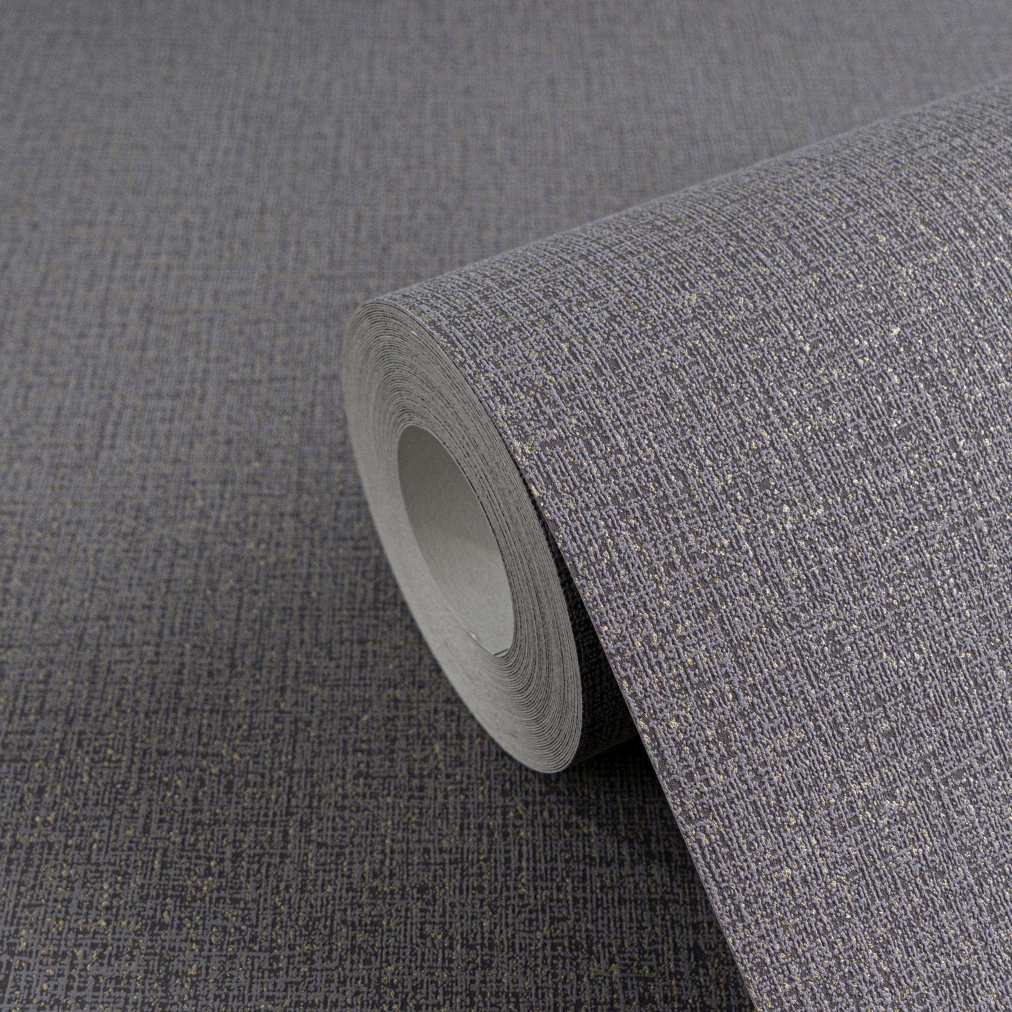 CosmoLiving by Cosmopolitan Vliestapete »Metallic Weave – Struktur-Unitapete« matt strukturiert Elegante Struktur-Vliestapete mit Metallic-Effekt