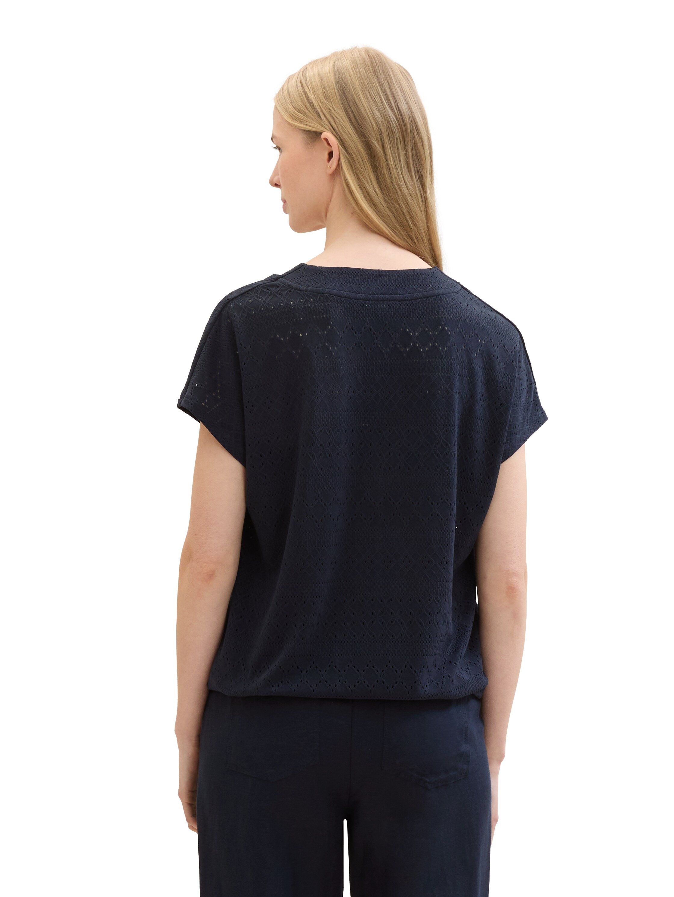 TOM TAILOR T-Shirt, mit Jacquard-Muster