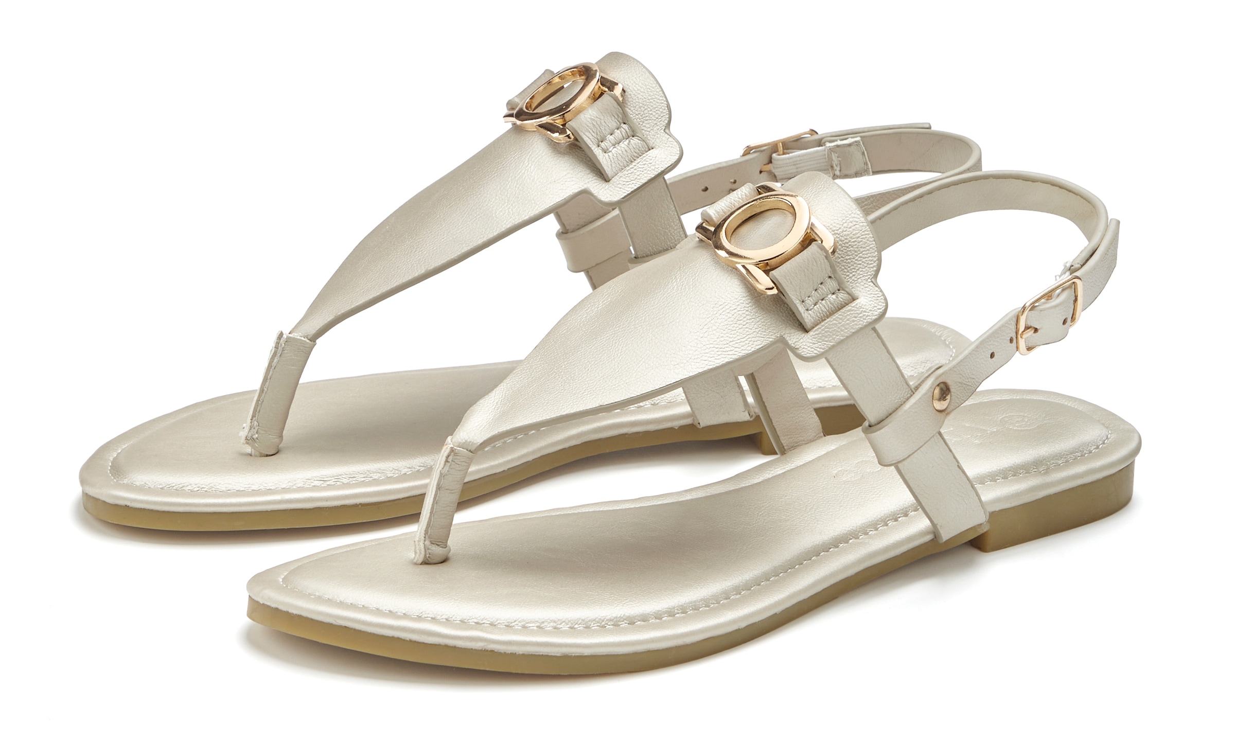 Vivance Zehentrenner "Sandale, Sommerschuh, Pantolette," NEU mit Schmuckele günstig online kaufen