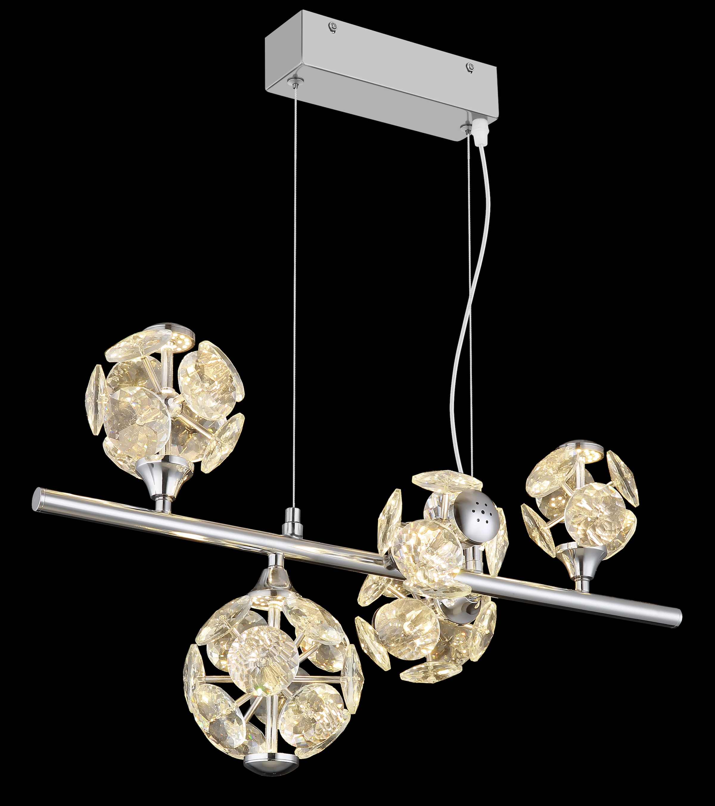 GLOBO LIGHTING Hängeleuchte »VIRINA« LED-Modul 1 Stk. Warmweiß Hängelampe Esszimmer-Leuchte Esstischleuchte Wohnzimmer