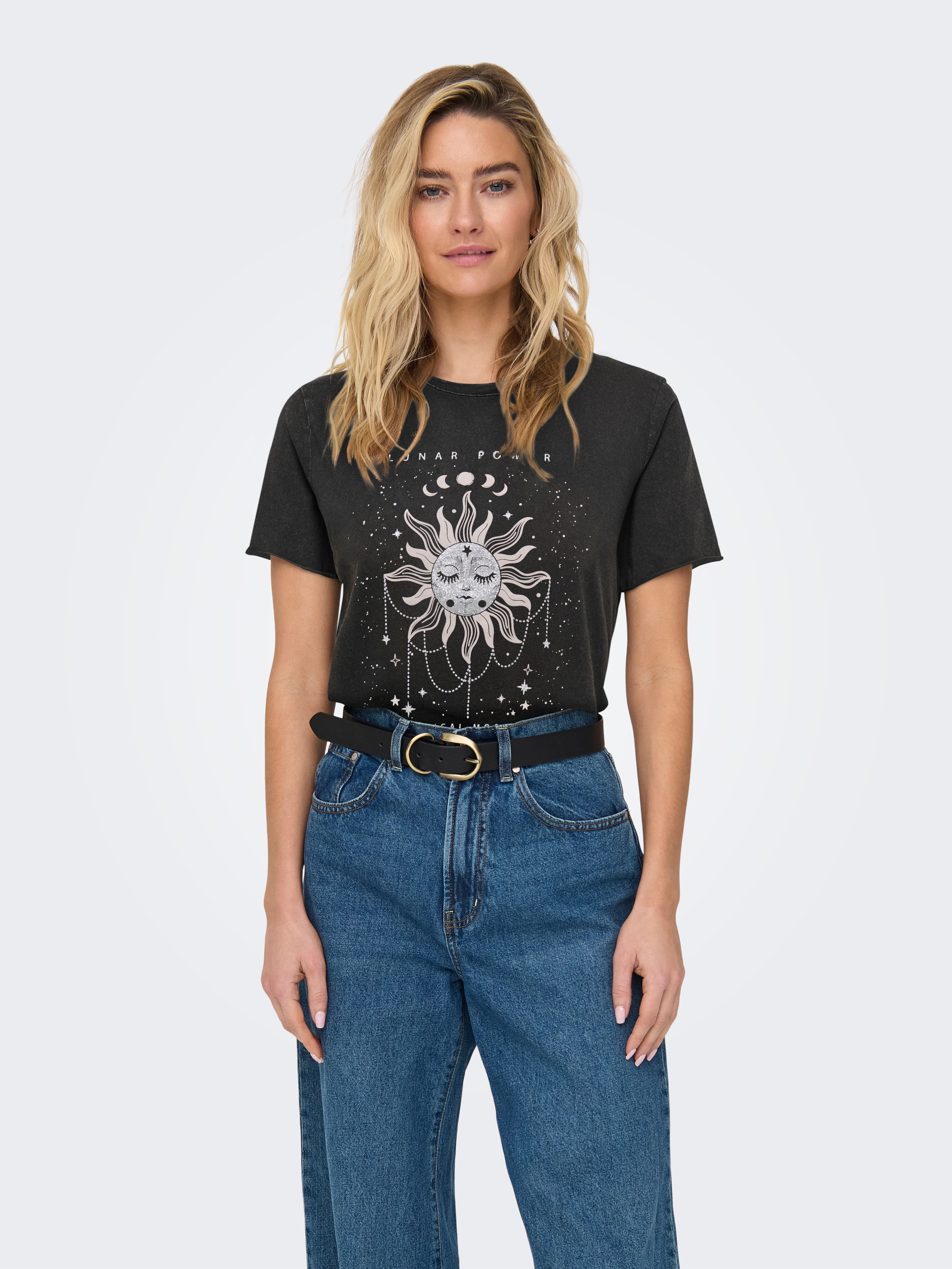 ONLY "ONLLUCY REG S/S TOP JRS NOOS" unterschiedlich bedruckt günstig online kaufen