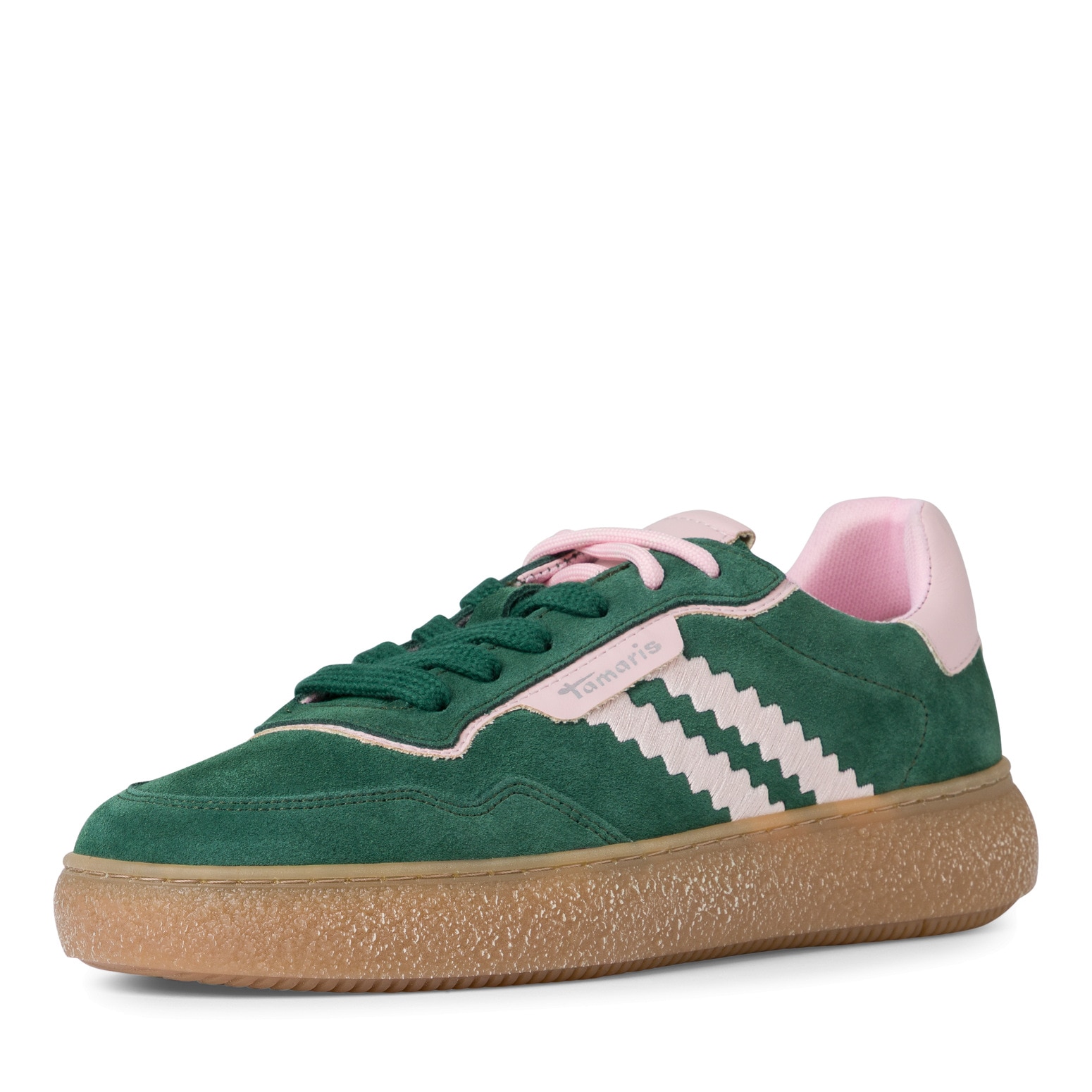 Tamaris Plateausneaker, Freizeitschuh, Halbschuh, Schnürschuh mit Kontrastb günstig online kaufen