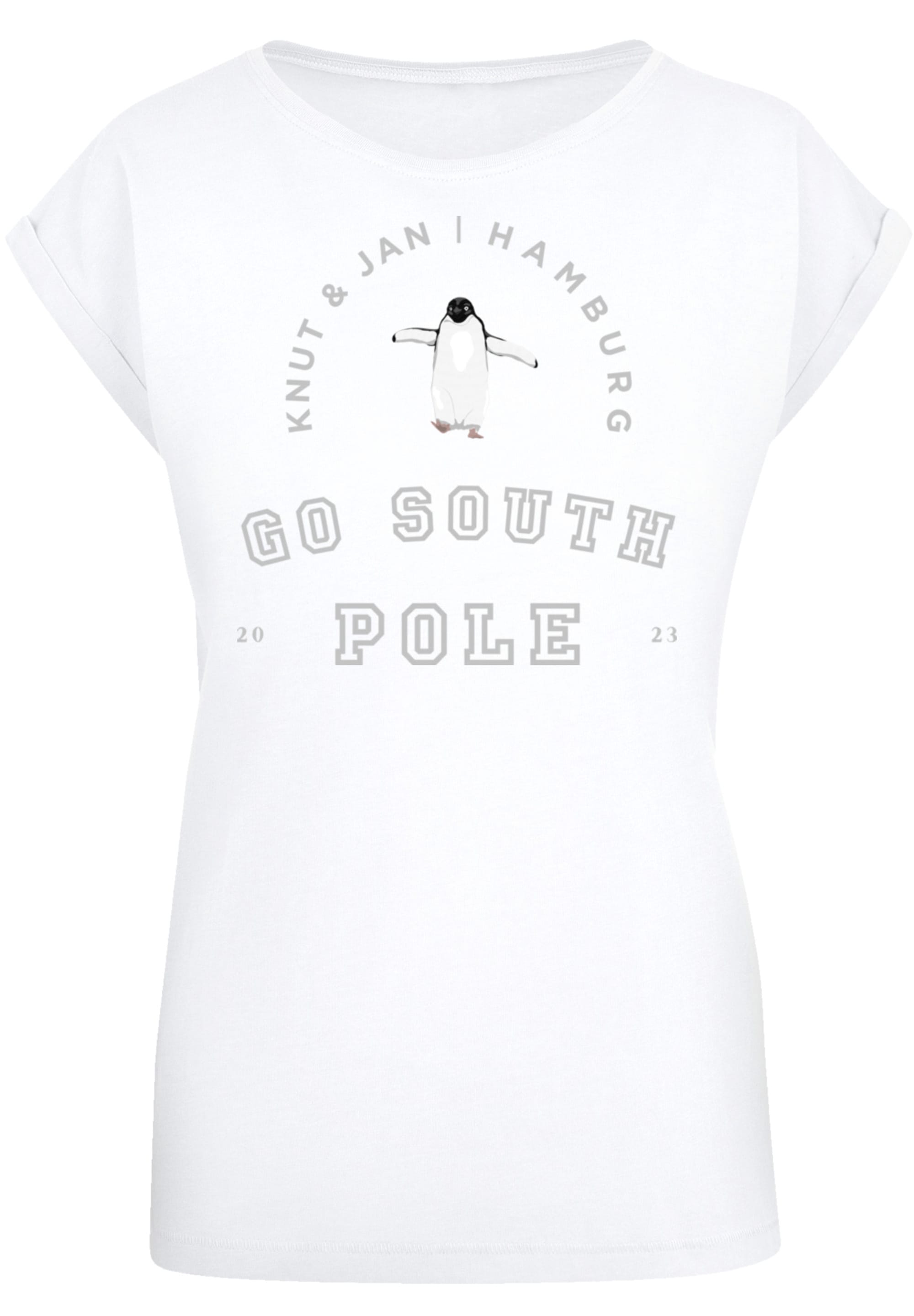 F4NT4STIC T-Shirt »Pinguin Knut & Jan Hamburg«, Print