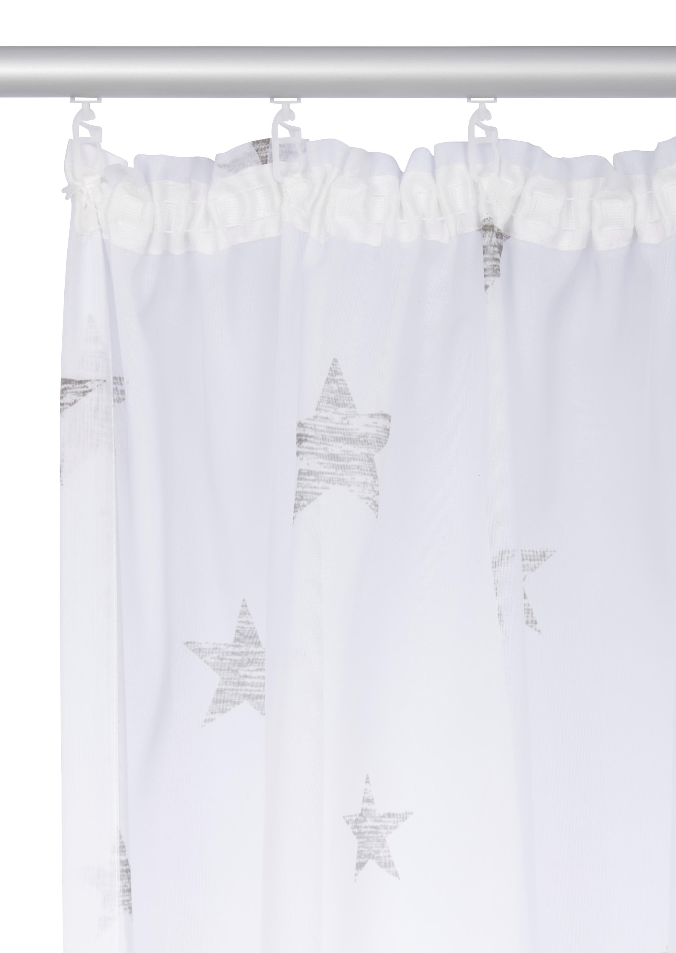 St.), Voile, »Stern«, | home Transparent, Polyester (1 Gardine my kaufen BAUR