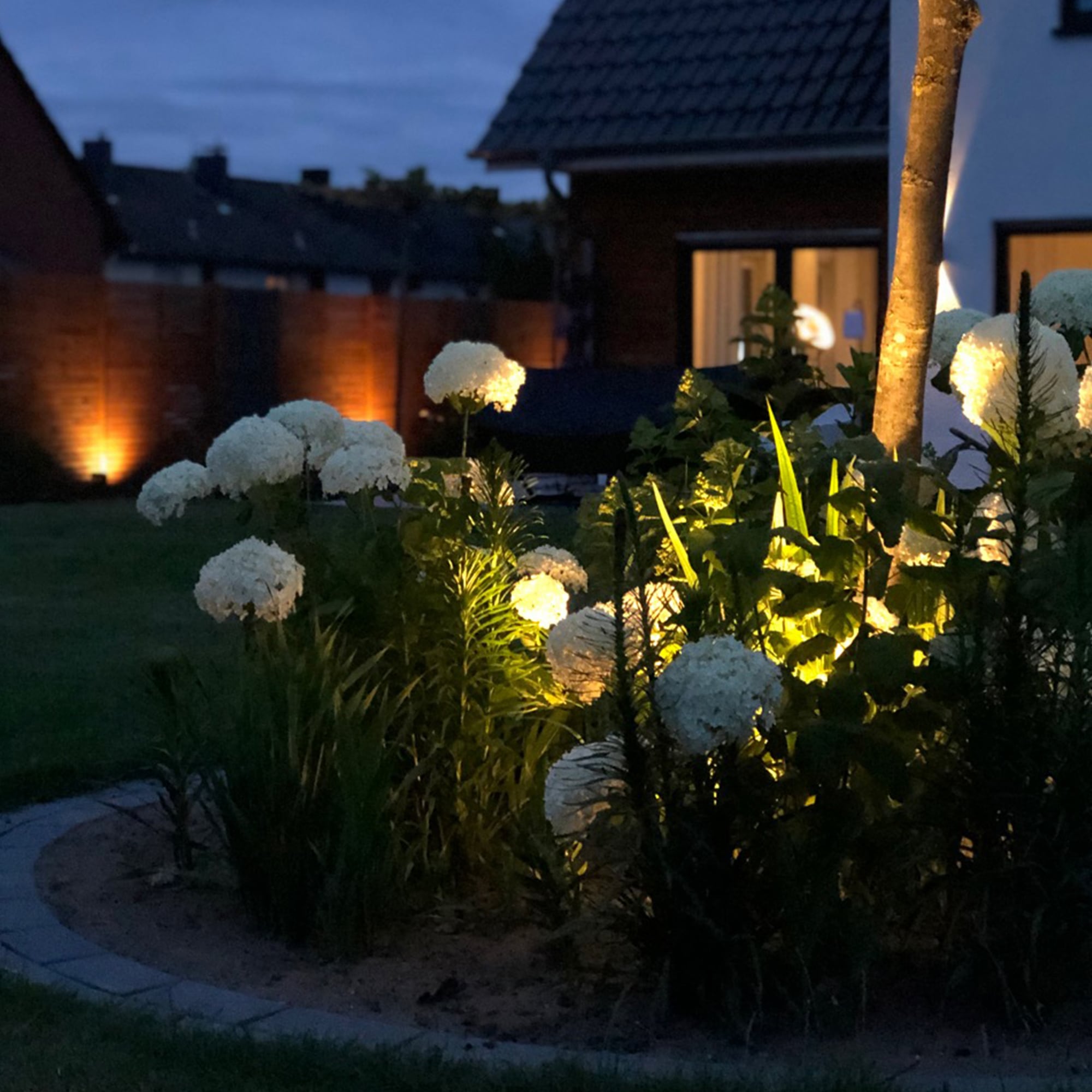 B.K.Licht LED Gartenleuchte »Nima«, bestellen Erdspieß, Außenstrahler, BAUR 2 flammig-flammig, SET 2er LED | Gartenstrahler, Spießstrahler