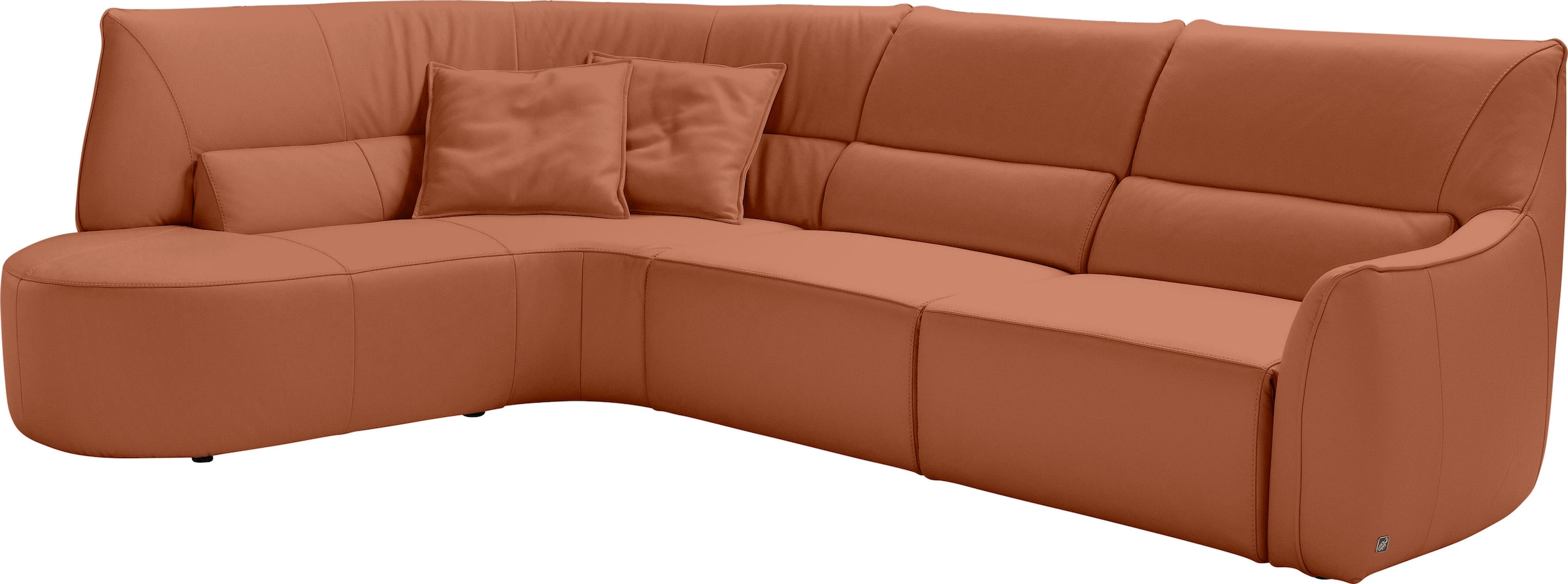 Egoitaliano Ecksofa "Puffy, extravagant & edel, Retro Designsofa, hoher Sit günstig online kaufen