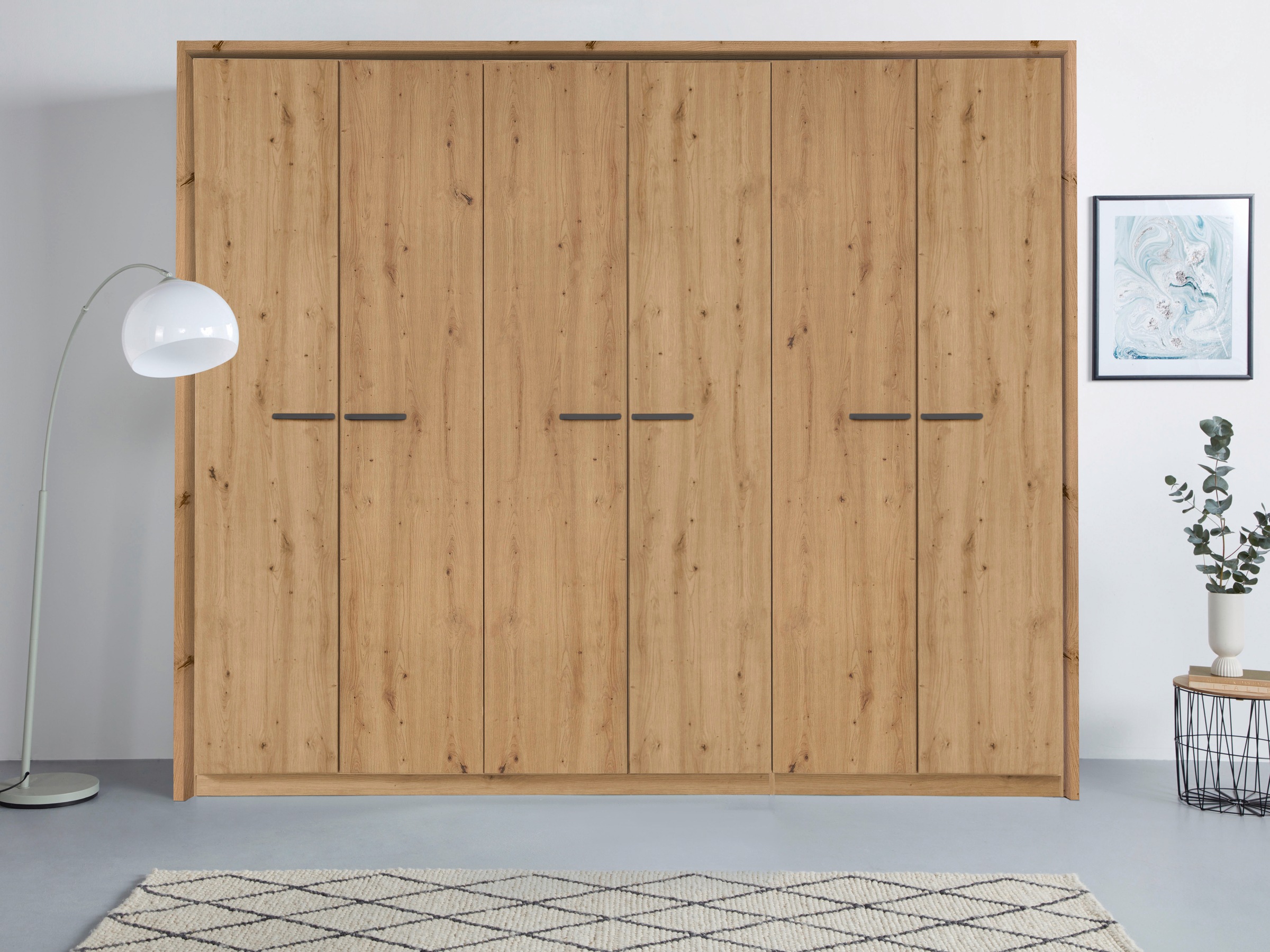OTTO home "Mehrzweckschrank Aktenschrank Möbel Mietswohnung Schlafzimmer OTELI" erhältlich in Breiten 230/275 cm inkl. Innenschubladen und extra Böden, inkl. Passepartout optional mit Beleuchtung MADE IN GERMANY