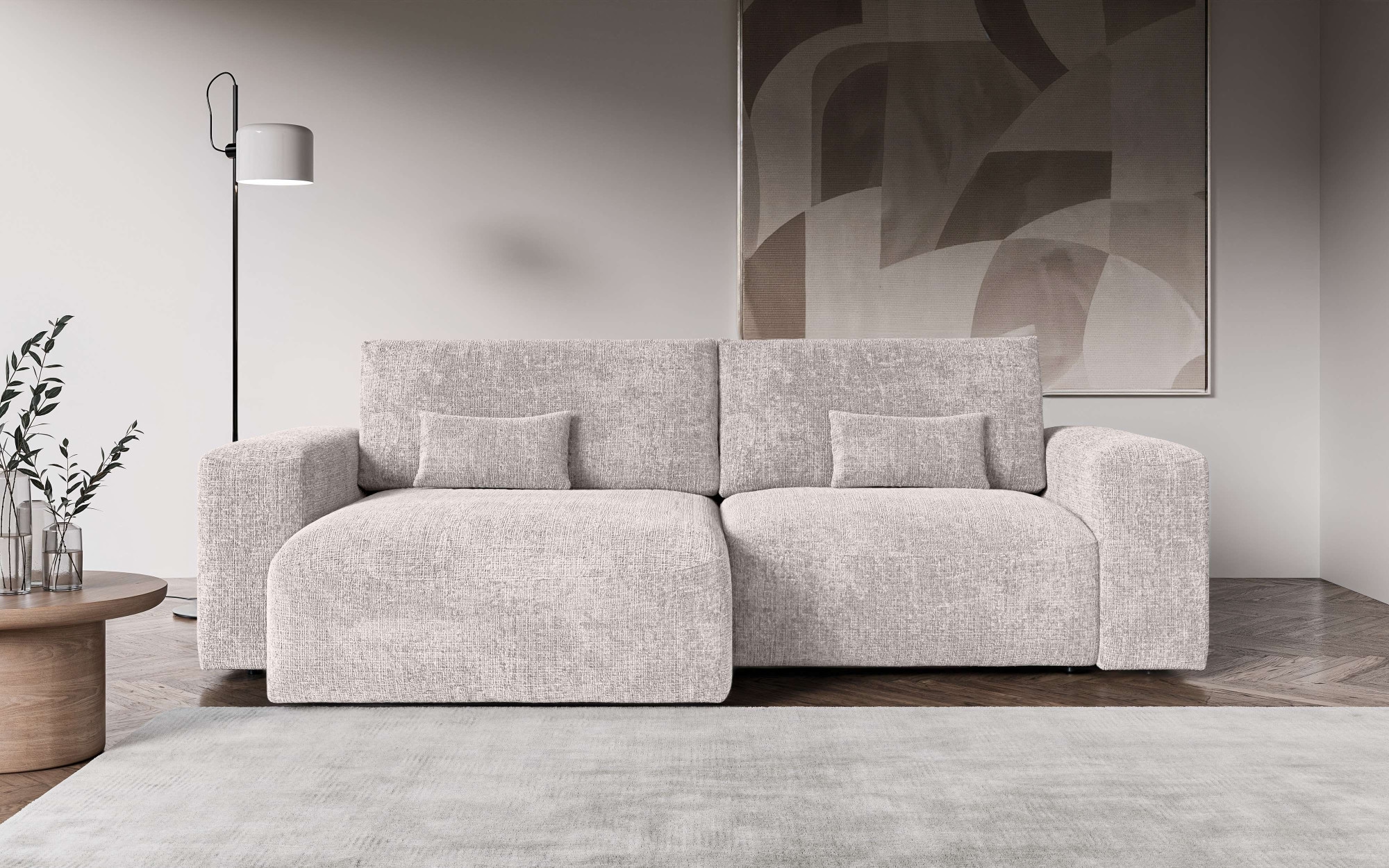 OTTO home Ecksofa "MATTS Schlafsofa mit Bettkasten, Maße B/T/H: 265/159/89 günstig online kaufen