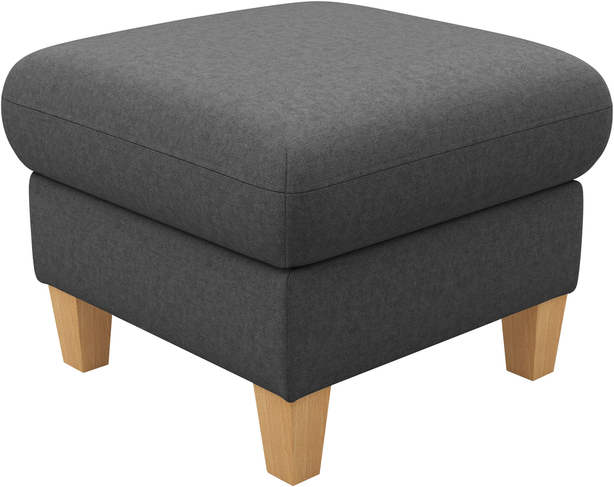 Home affaire Polsterhocker "Rochelle", (1 St.), Massive 12 cm Holzbeine günstig online kaufen