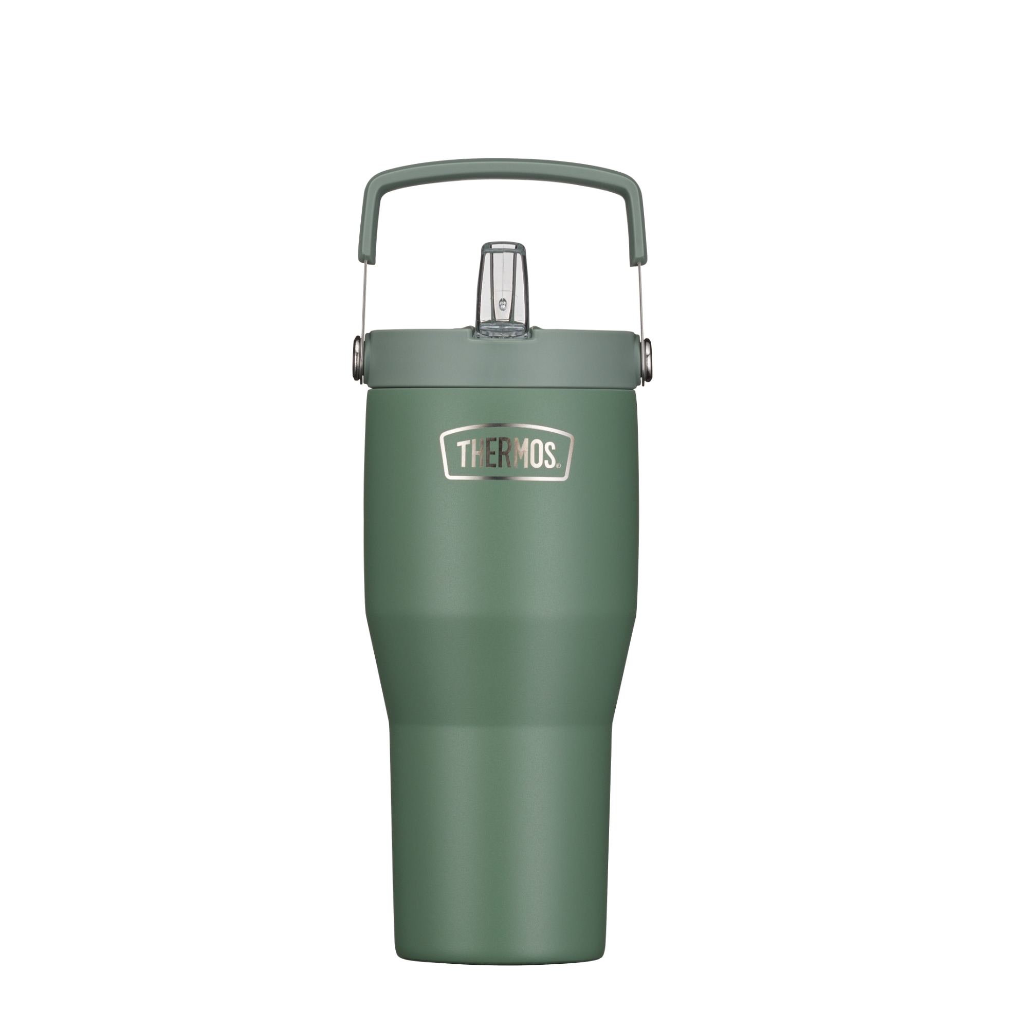 THERMOS Thermobecher »REFRESHING SERIES ISOLIERTRINKBECHER mit Flip-Straw« 0,85l,  6h kalt, mit Griff und Strohhalm zum Ausklappen