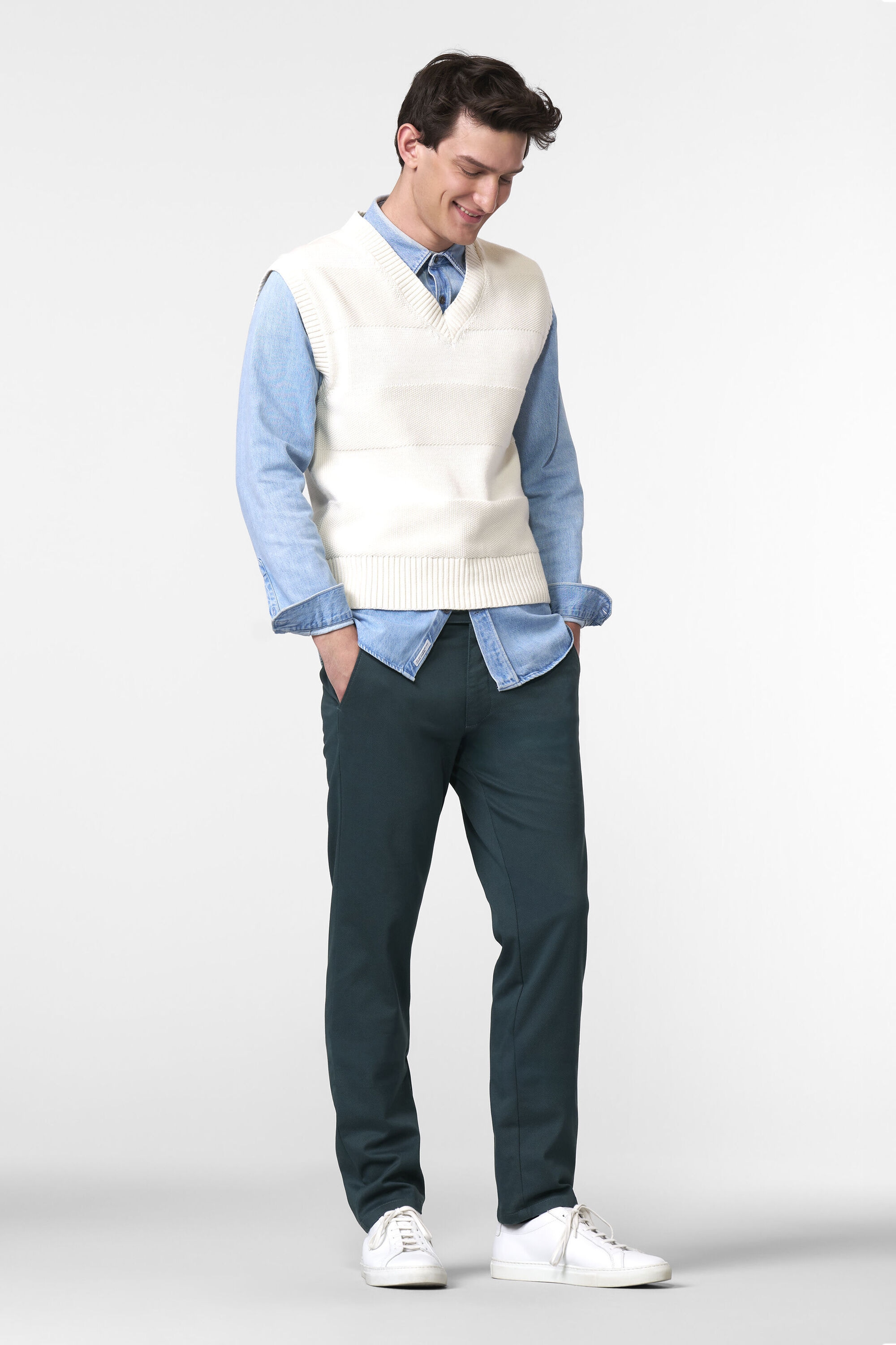 MEYER Chinos »BONN«, mit Micro Print