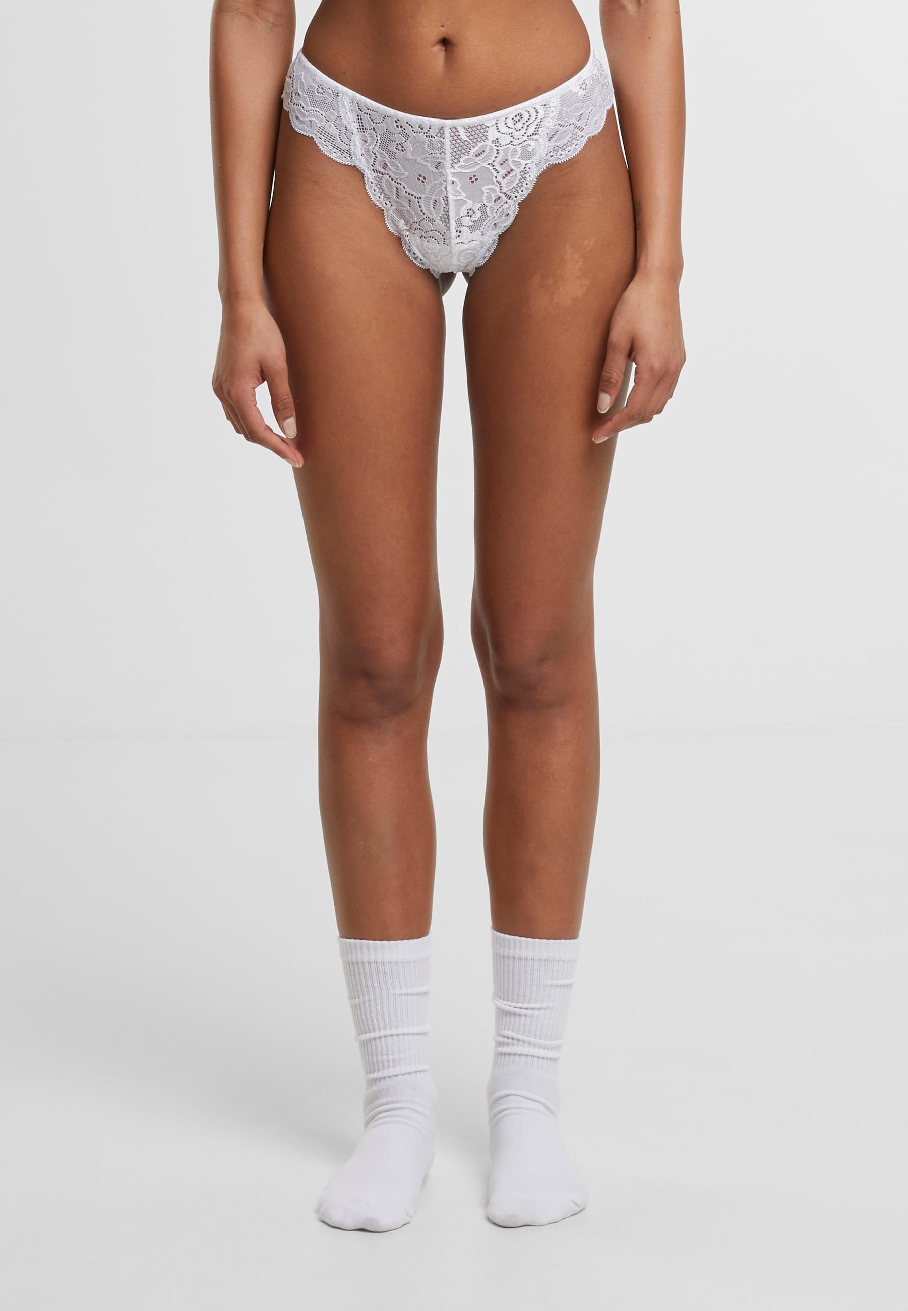 URBAN CLASSICS Panty »Urban Classics Ladies Allover Lace Tanga 2-Pack«