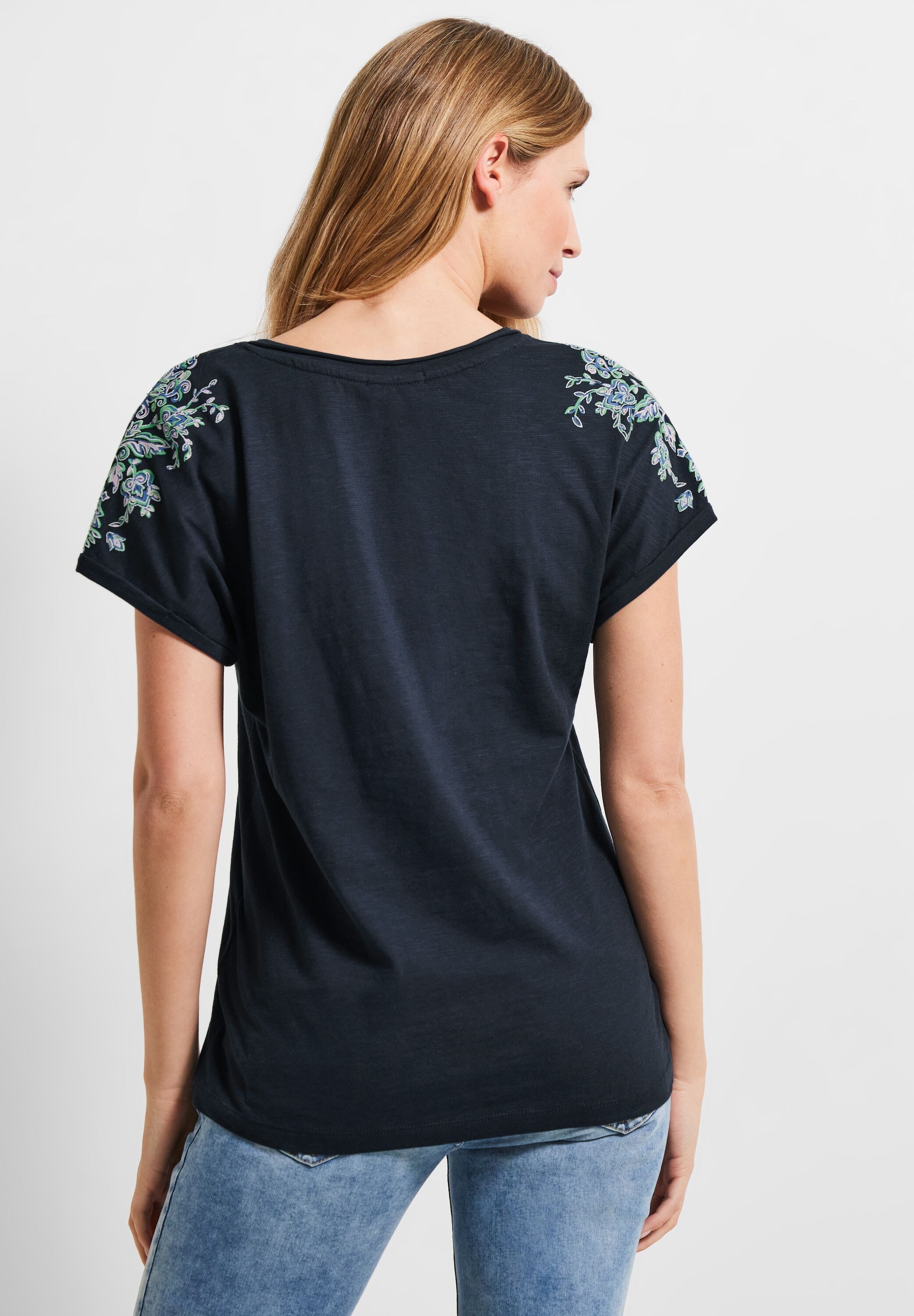 bestellen aus reiner BAUR V-Shirt, Cecil | Baumwolle online