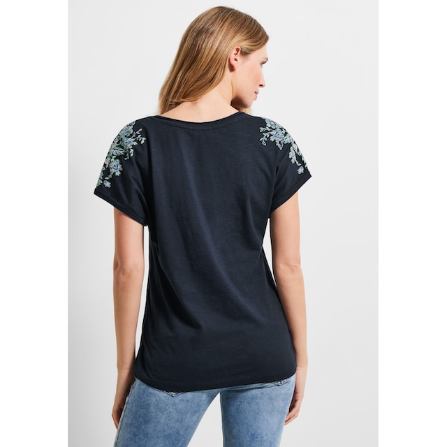 Cecil V-Shirt, aus reiner Baumwolle online bestellen | BAUR