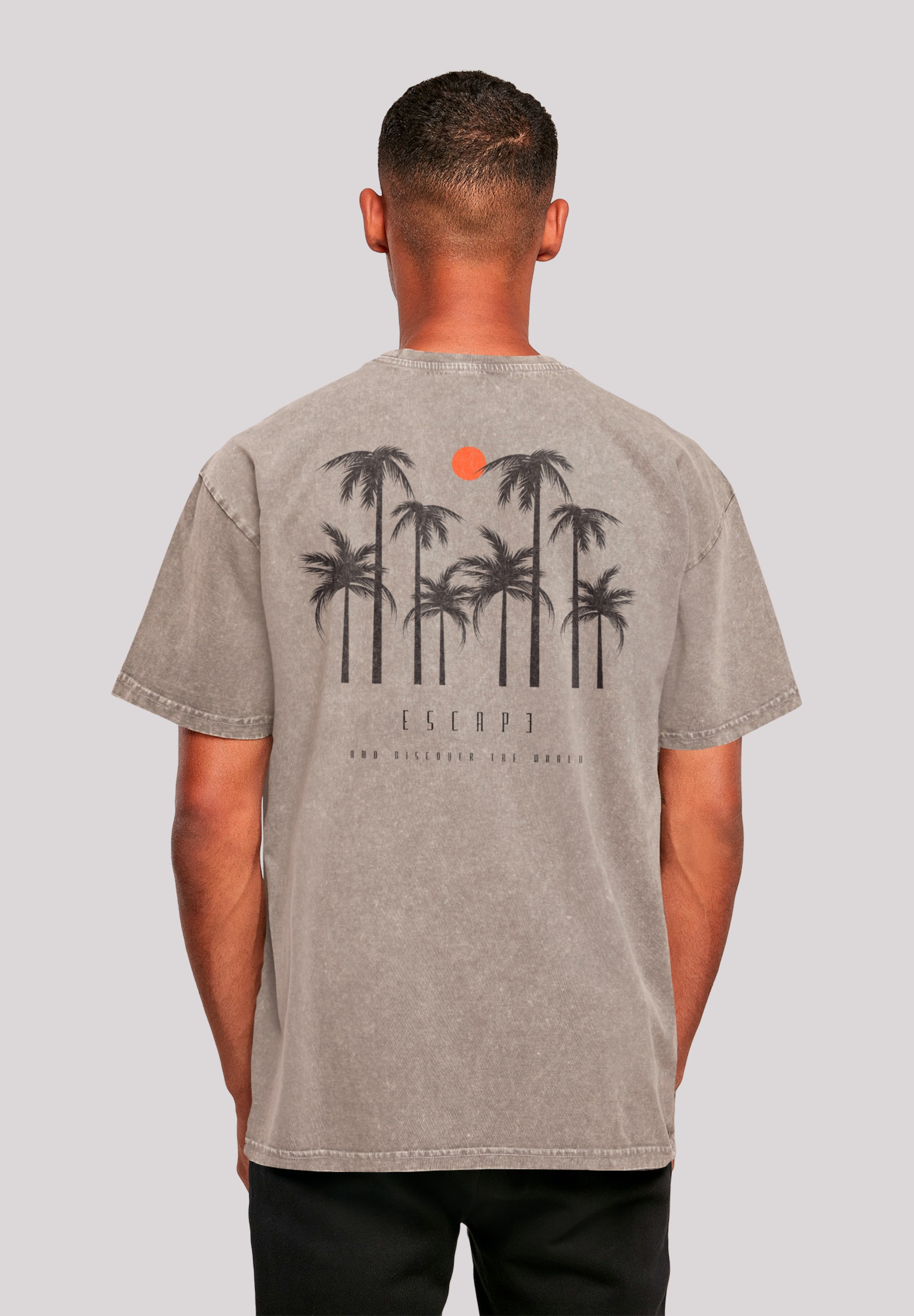 F4NT4STIC T-Shirt "Oversize Escape Discover the World Palm Trees", Discover günstig online kaufen
