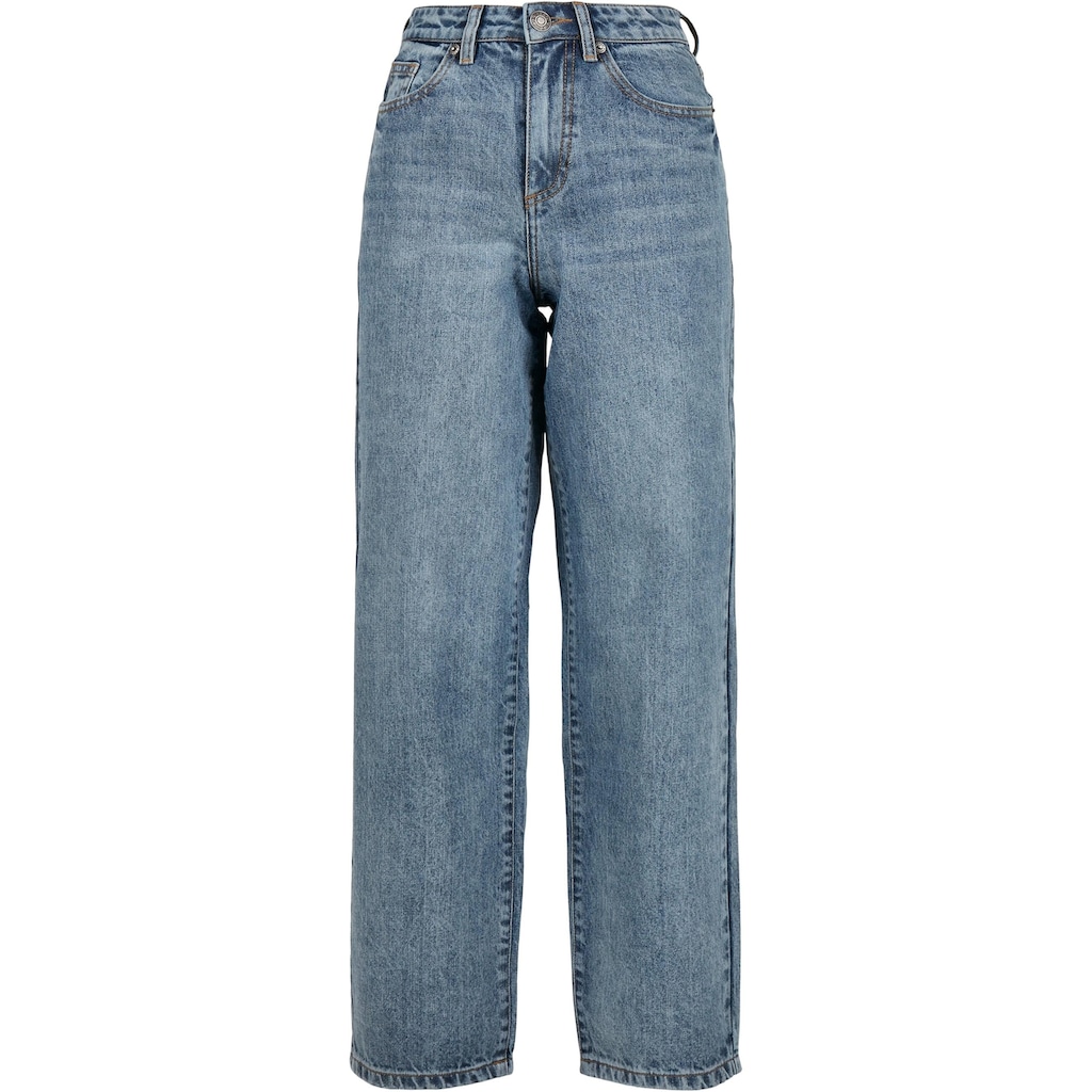 URBAN CLASSICS Bequeme Jeans »Urban Classics Damen Ladies High Waist 90´S Wide Leg Denim Pants«, (1 tlg.)