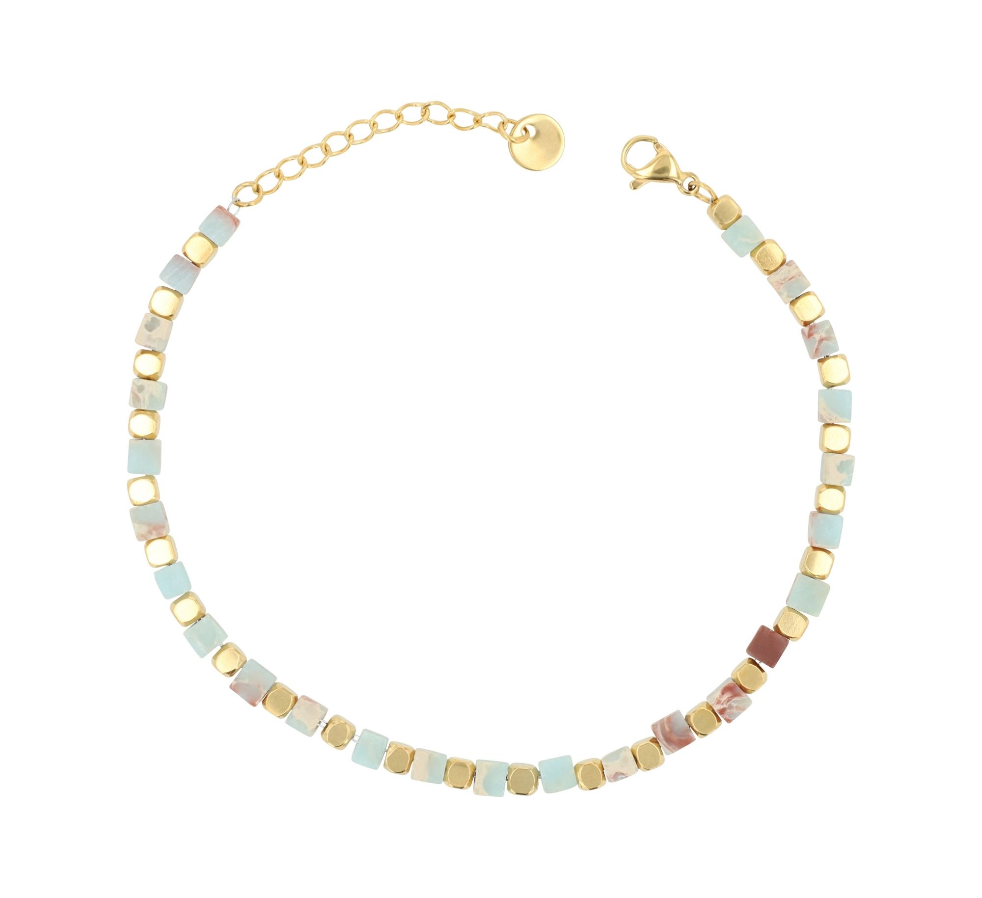 Adelia´s Armband »Armband aus Edelstahl mit Aventurin 18,5+3 cm« Ein stilvolles Geschenk für besondere Momente