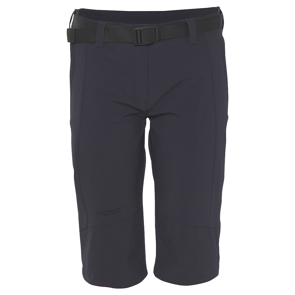 Maier Sports Caprihose, (Set, 2 tlg., Gürtel)