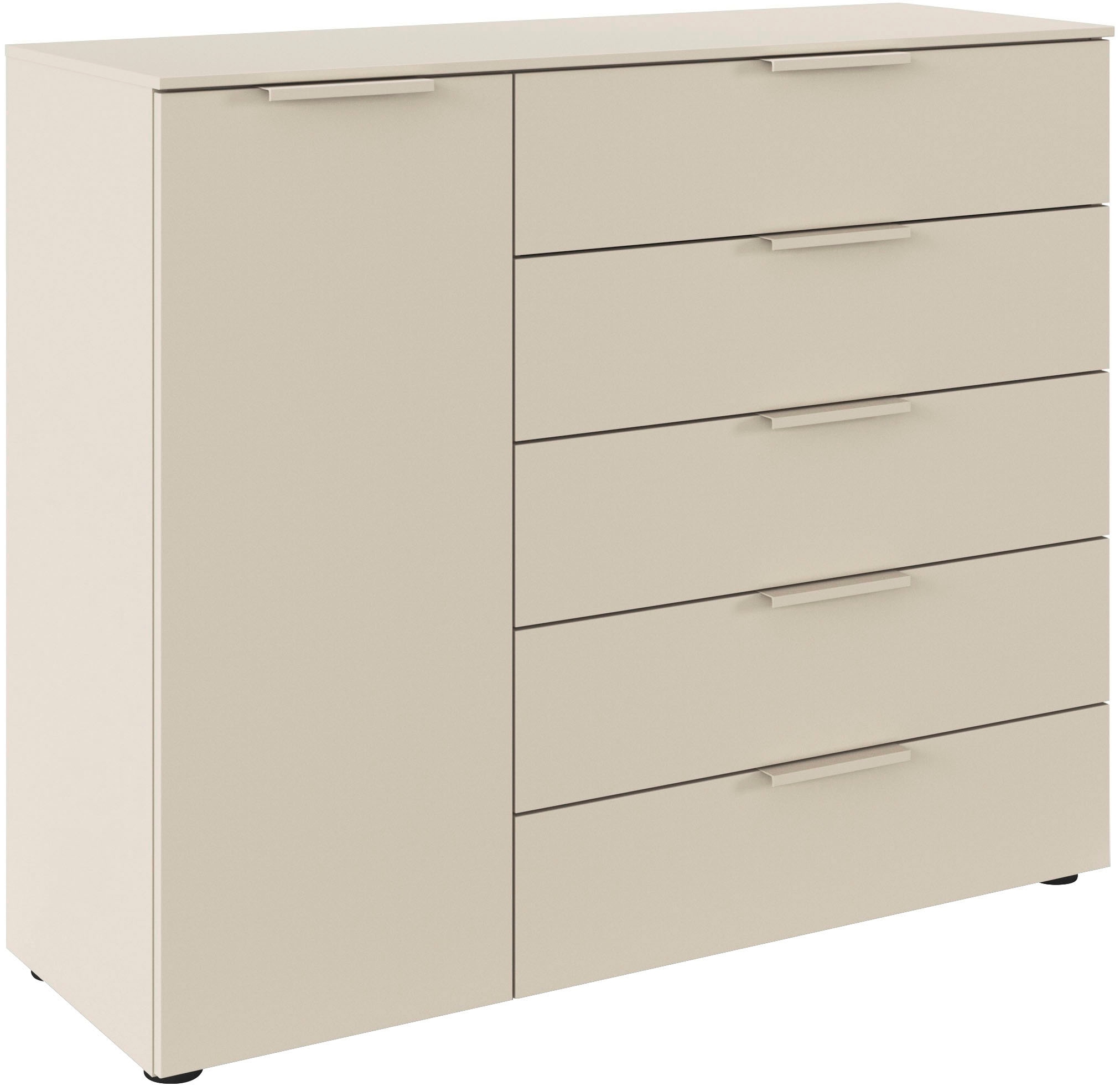 LeGer Home by Lena Gercke Kommode "Kommode Sideboard Schubladen Türenkommode SERINA eleganter Eyecatcher" inkl. SOFT-CLOSE-FUNKTION, mit 5 Schubkästen und 1 Tür sowie Metallgriffen MADE IN GERMANY