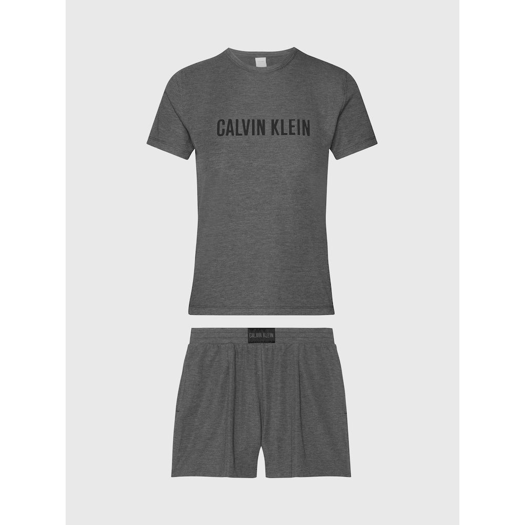 Calvin Klein Underwear Pyjama »S/S SLEEP SET«, (Set, 2 tlg.), mit Logoschriftzug auf der Brust