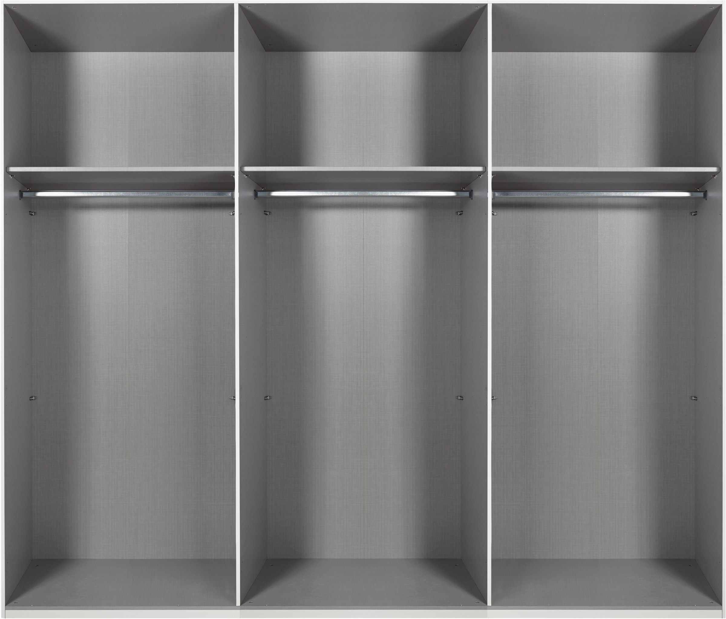 Wimex Schwebetürenschrank »Easy Plus, Kleiderschrank Made in Germany«, mit Glaseinsatz/ Rauchglas, viele Breiten zur Auswahl, schwarze Griffe