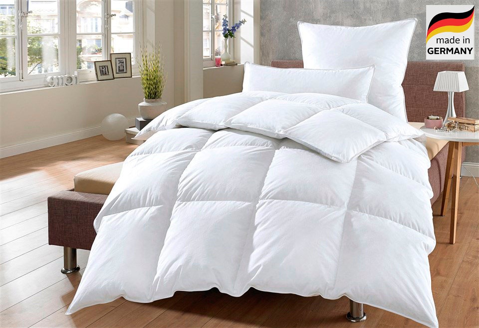 OTTO home Daunenbettdecke + Kopfkissen "Köniz, Bettdecke 135x200&155x220 cm günstig online kaufen