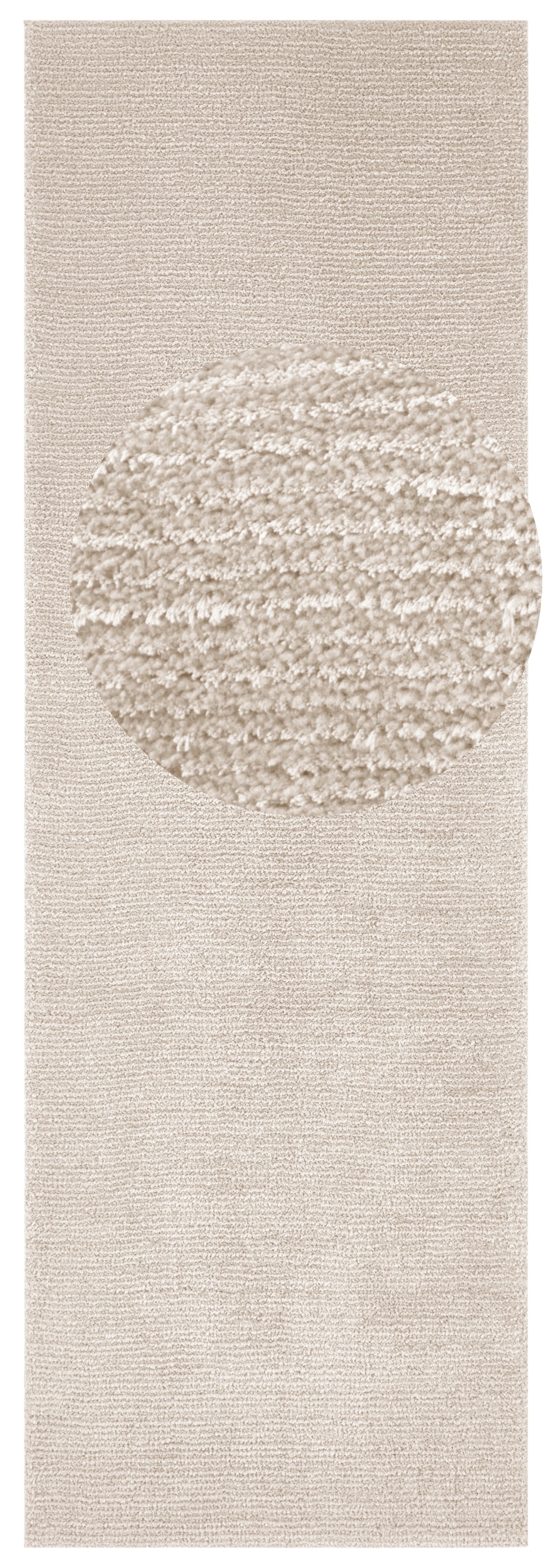 Teppich HANSE HOME "Supersoft" Gr. 12, beige, B:80cm H:10mm L:250cm, Polyester, Teppiche, Teppich, Kurzflor, Läufer Modern, Einfarbig, Wohnzimmer, Schlafzimmer