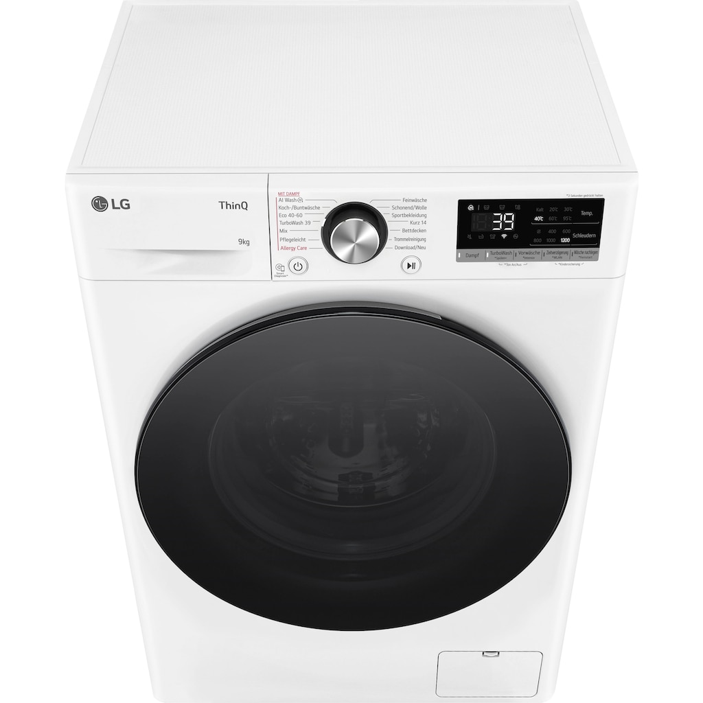 LG Waschmaschine »F2V7SLIM9(B)«, F2V7SLIM9, 9 kg, 1200 U/min