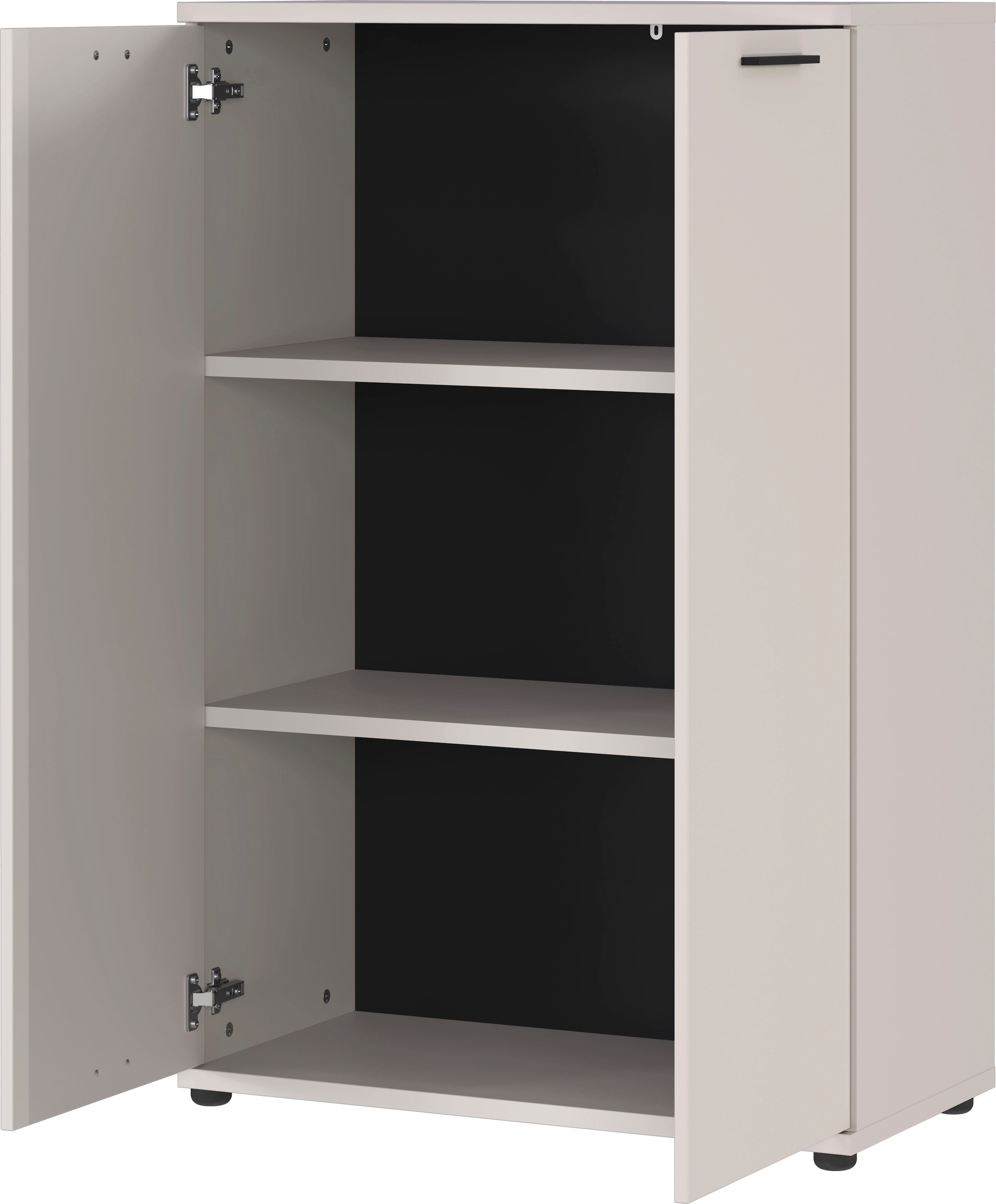 GERMANIA Büromöbel-Set »Fenton«, (3 tlg.), inkl. Schreibtisch mit integriertem Sideboard und zwei Aktenschränken