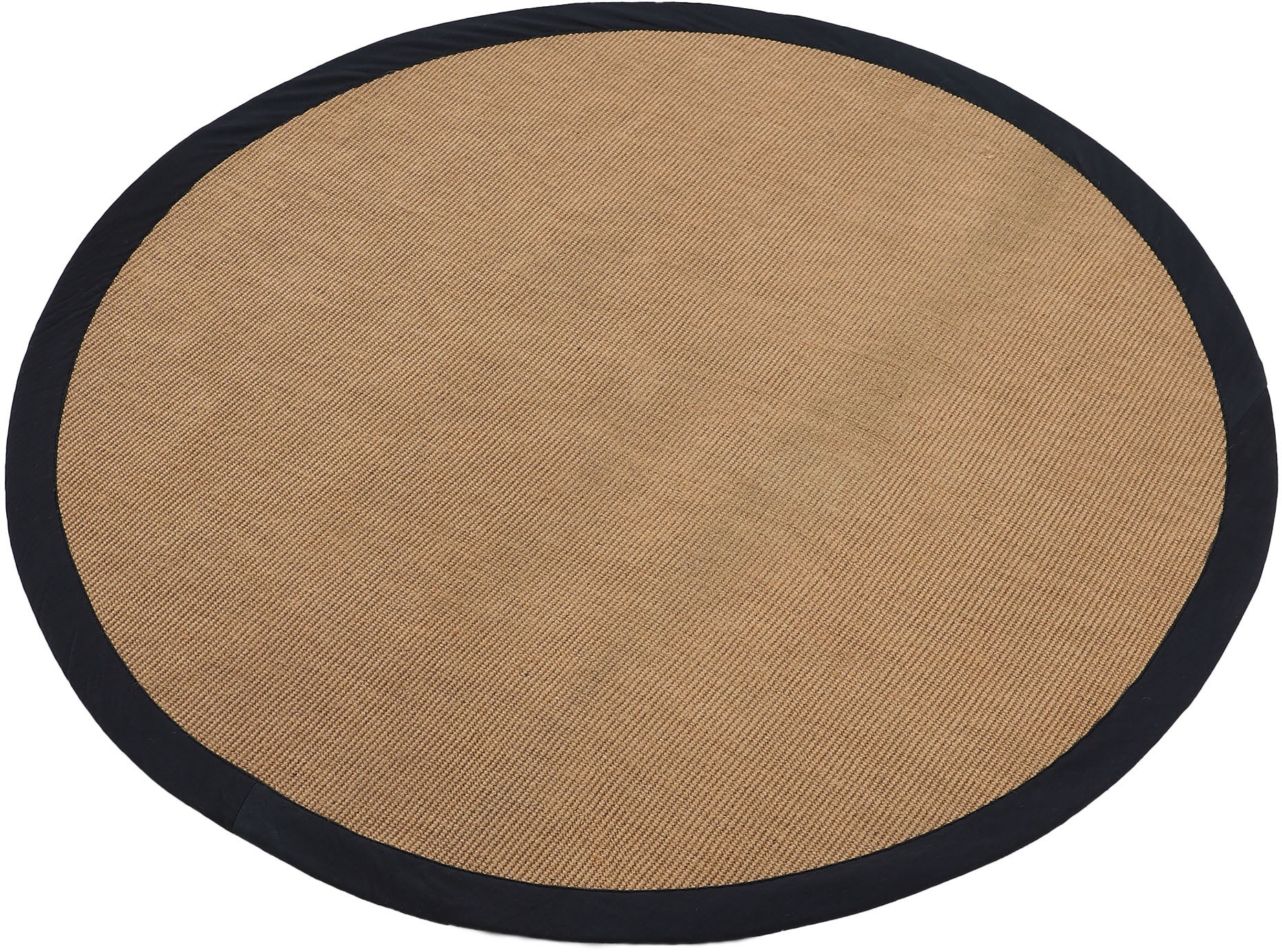 carpetfine Sisalteppich »Sisal«, rund, mit Bordüre, Rechnung Rückseite farbiger | Anti-Rutsch BAUR auf