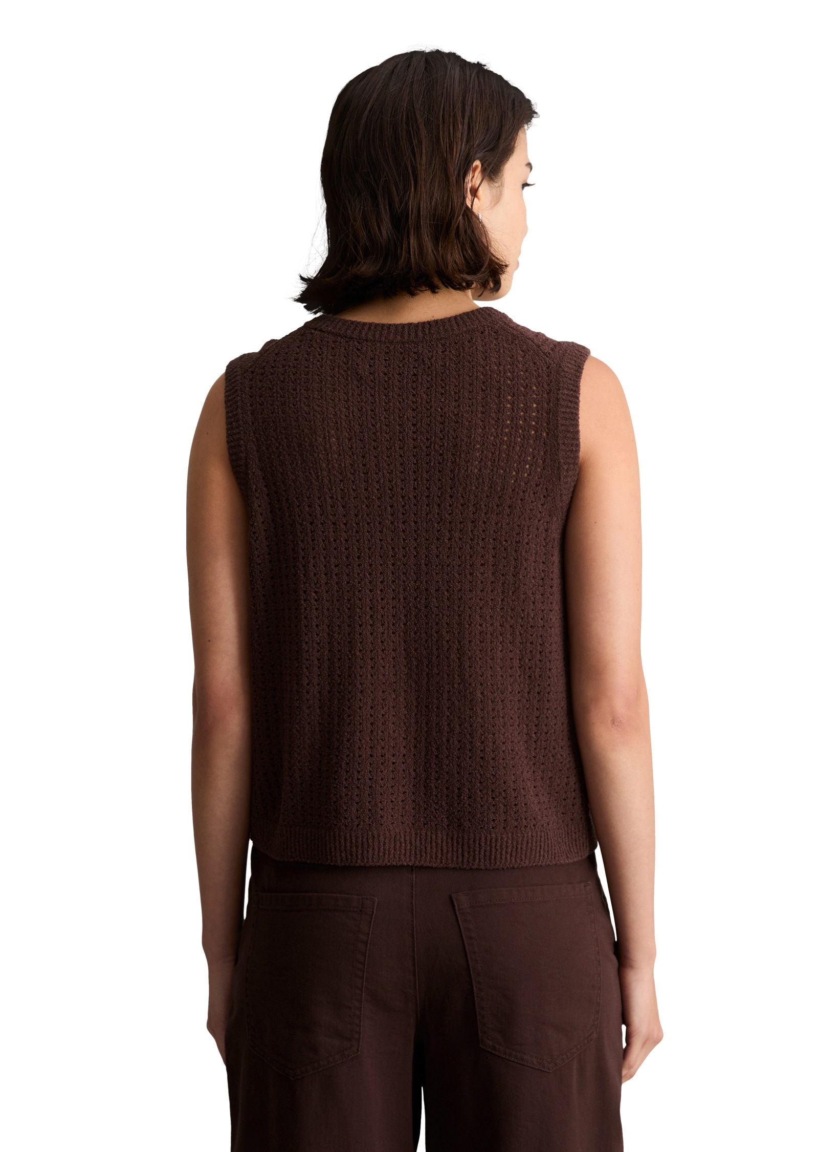 Marc O'Polo DENIM Strickweste »aus weichem Organic Cotton-Mix«