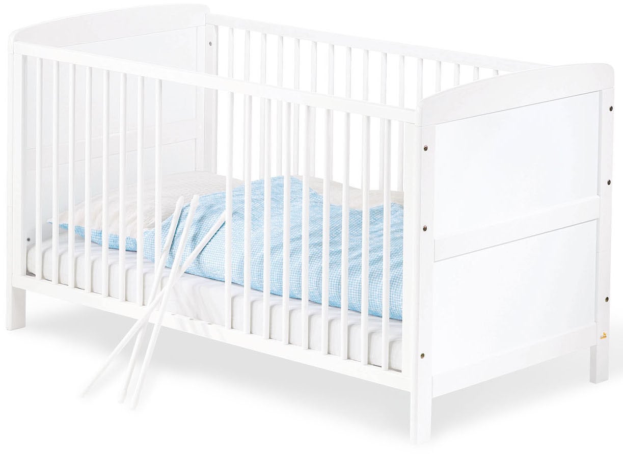 Babybett »Viktoria«, Made in Europe, Liegefläche 3-fach verstellbar, mit Schlupfsprossen