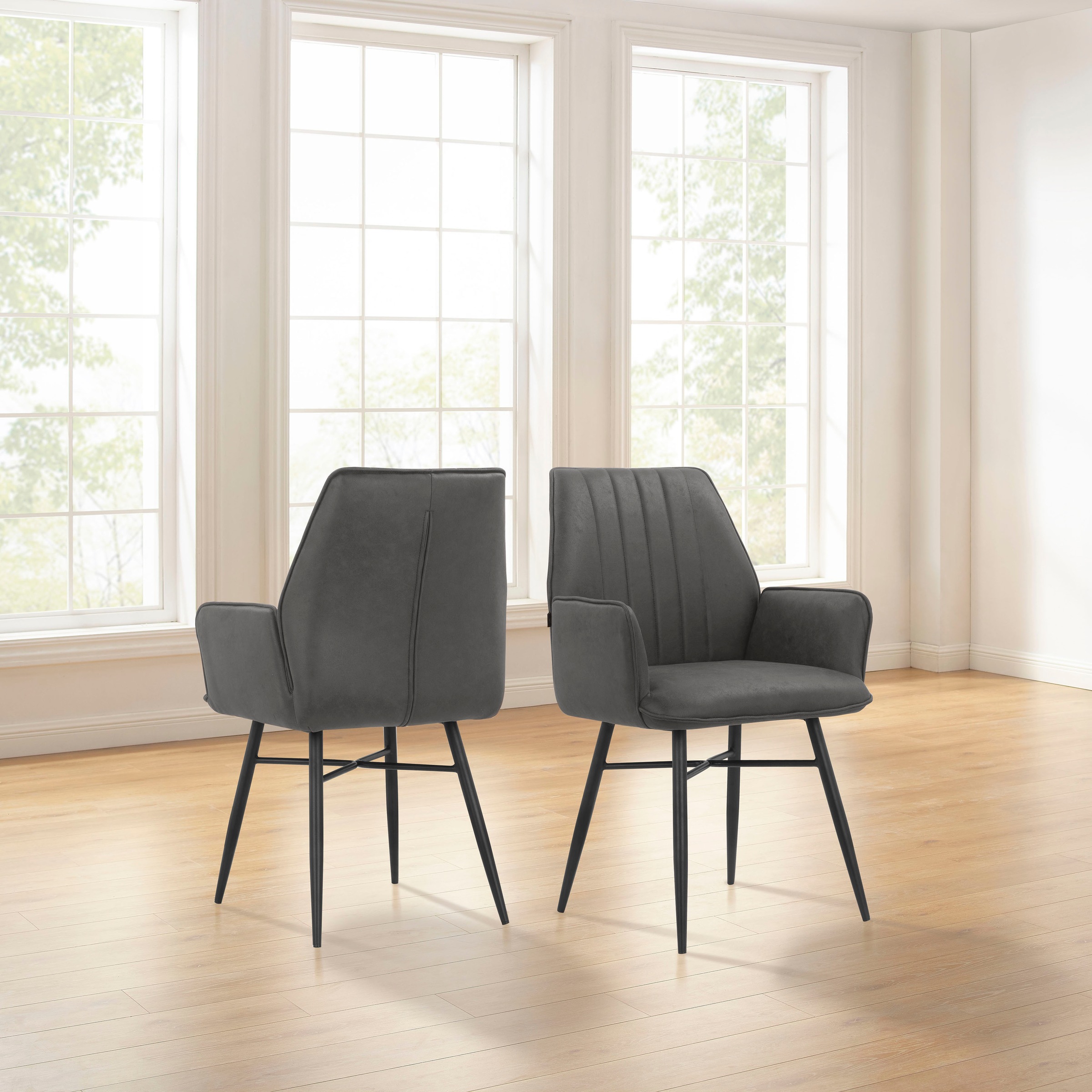 Leonique Esszimmerstuhl "Hrodwyn" () 2 Stk.Sitz gepolstert, mit horizontale günstig online kaufen