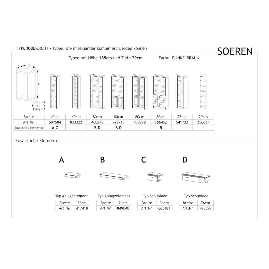 Home affaire Anbauregal »Soeren«