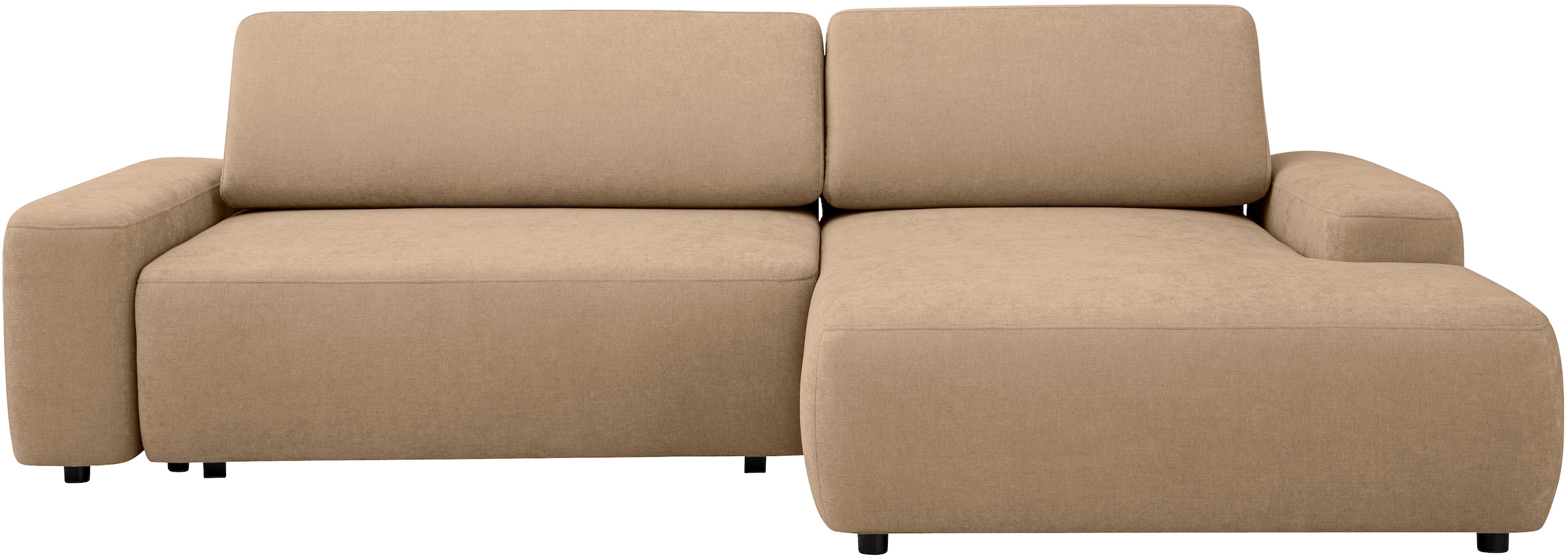 Home affaire Ecksofa "TORGE (264cm), Schlafsofa in Cord, Samtvelours o Stru günstig online kaufen
