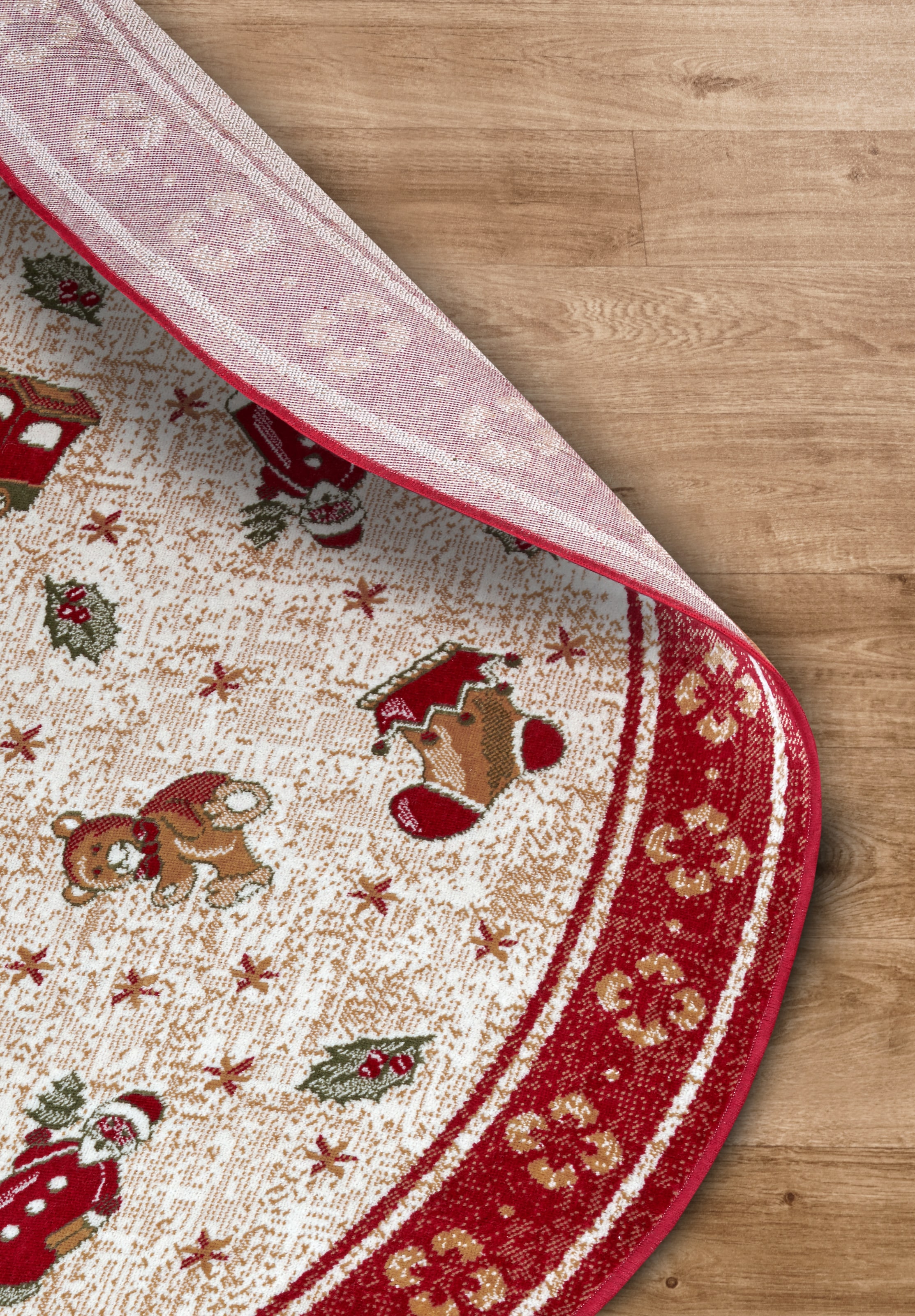 Villeroy & Boch Teppich »Nostalgic Shine Toy's Delight, eckig, rund und Läufer«, rechteckig, 6 mm Höhe, Weihnachten, Wohnzimmer, Flur, Geschenk, Toys Delight, Dekoration